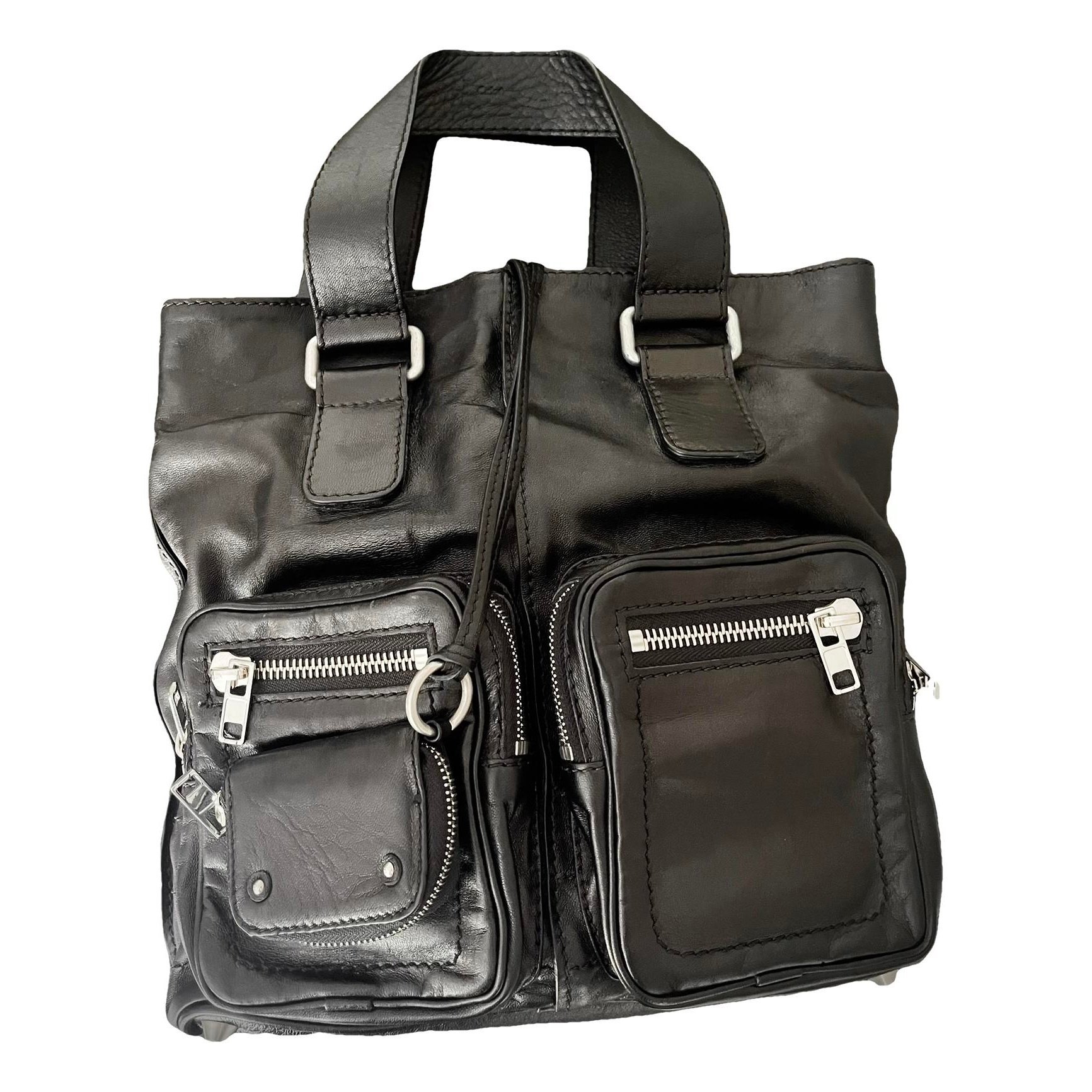 Leather tote