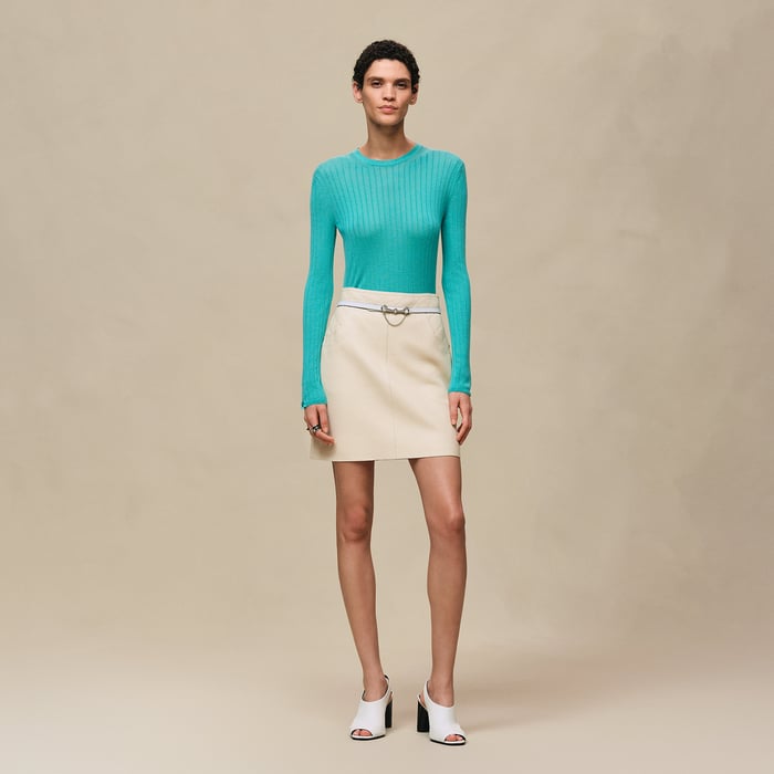 Vert Menthe Pull Manches Longues