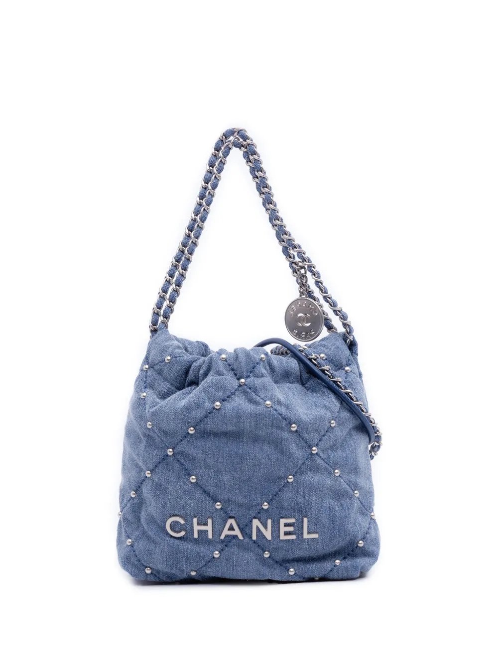 2021-2026 Mini Denim Studded 22 Handbag satchel