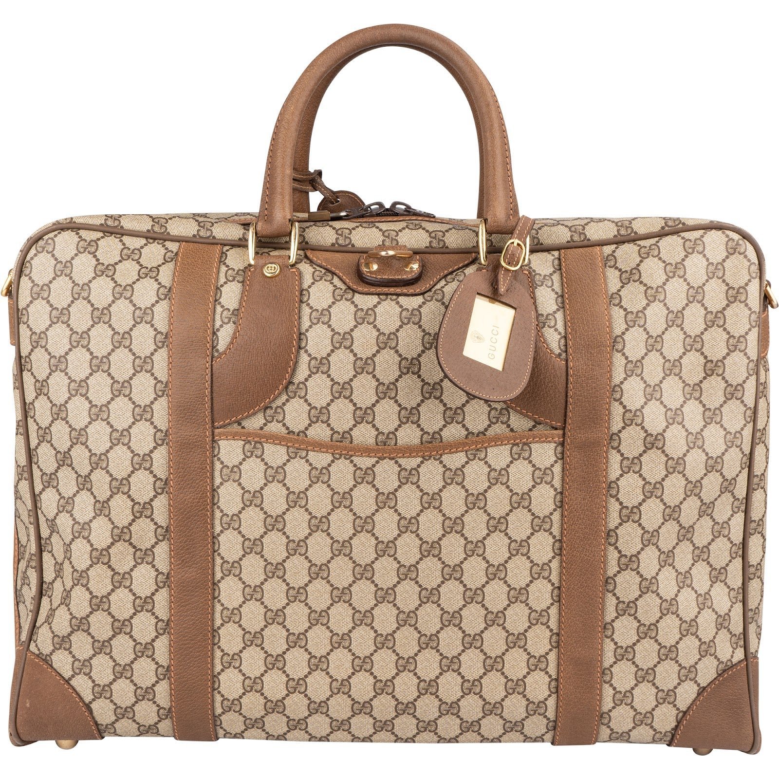 Leather travel bag
