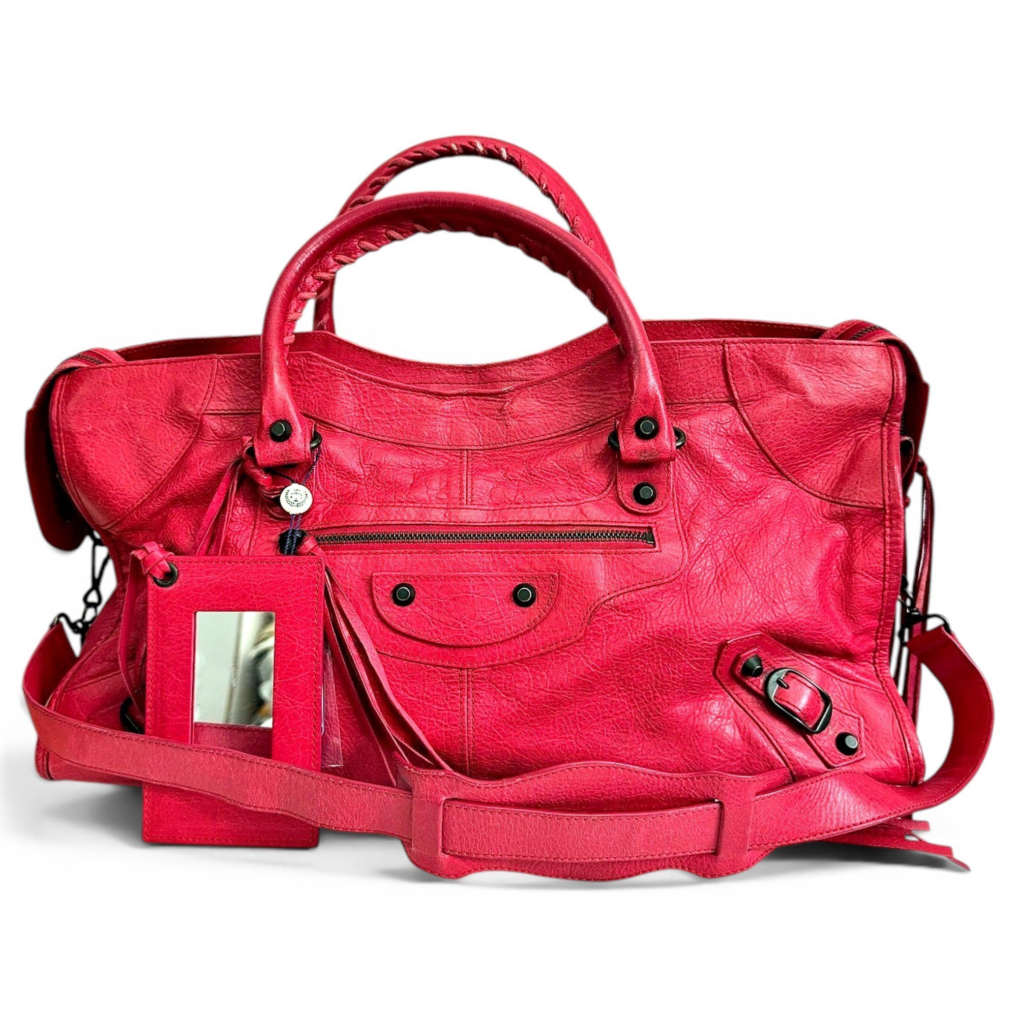 City leather bag