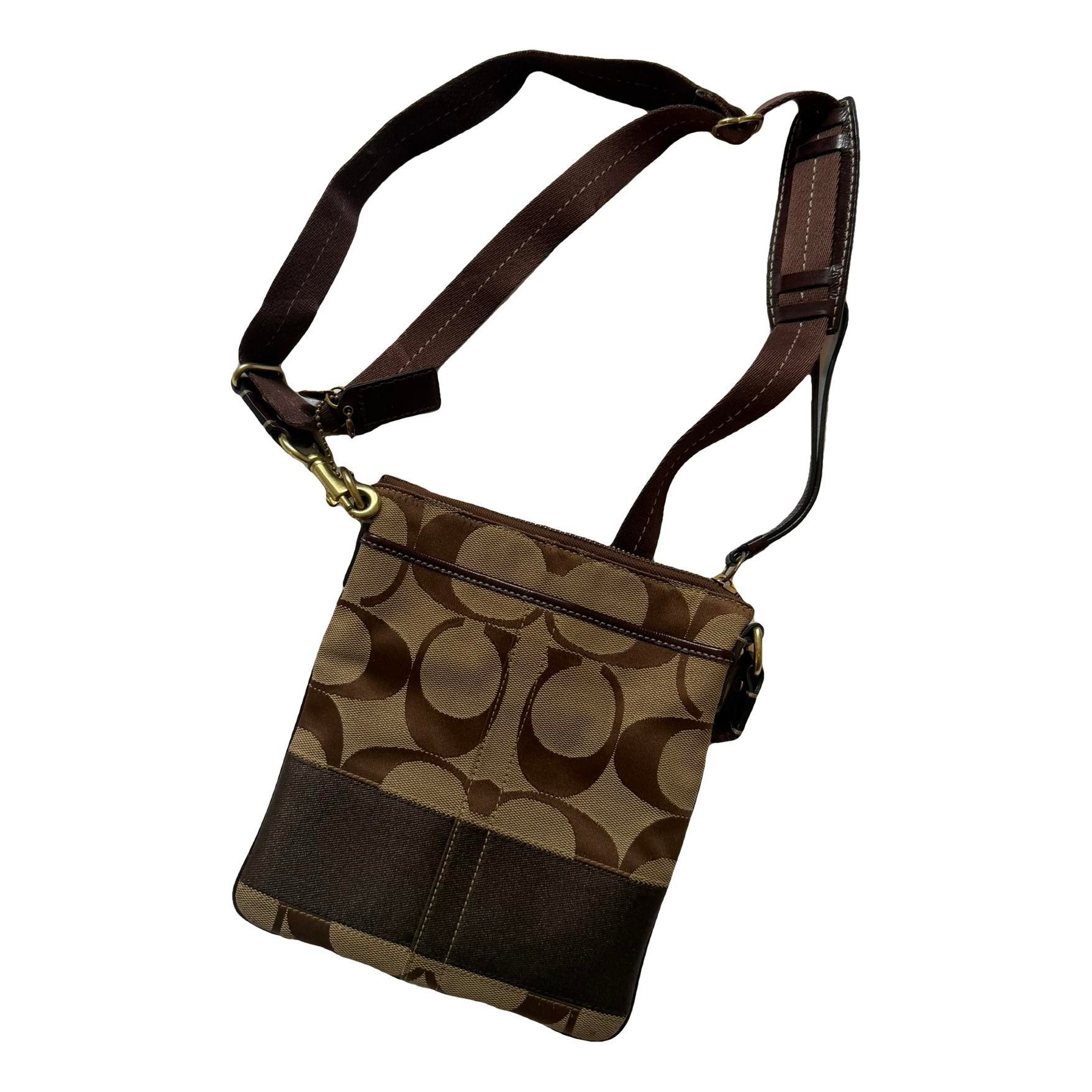 Canvas Courier Crossbody cloth handbag