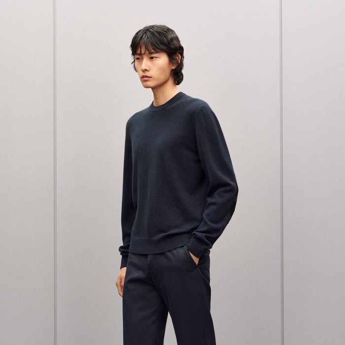 Marine "Maillon Chaine d'Ancre" Crewneck Cashmere Sweater