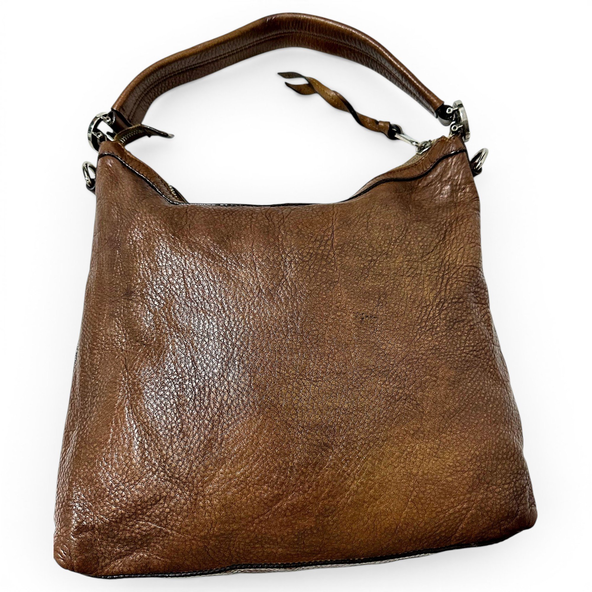 Hobo leather handbag