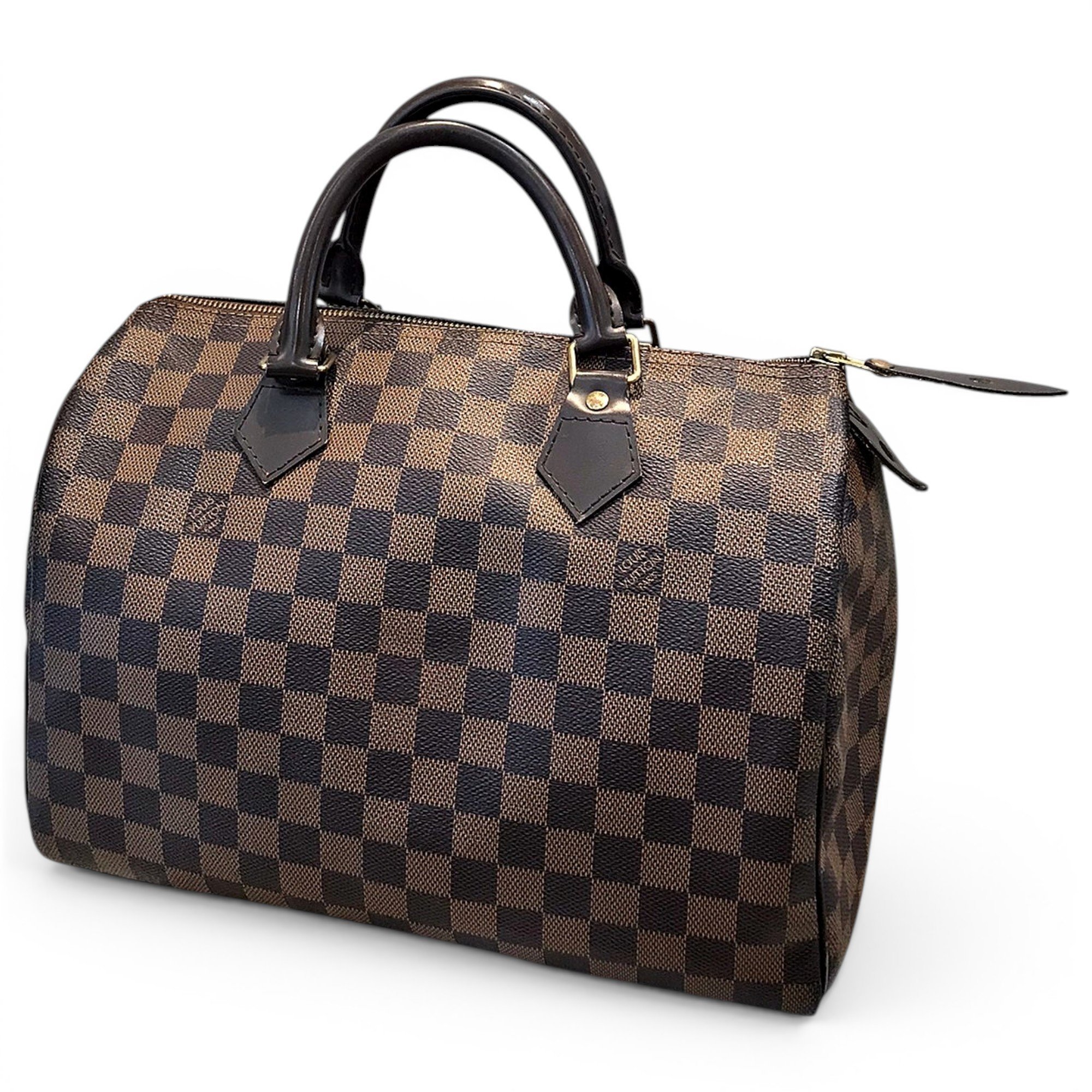 Speedy leather handbag
