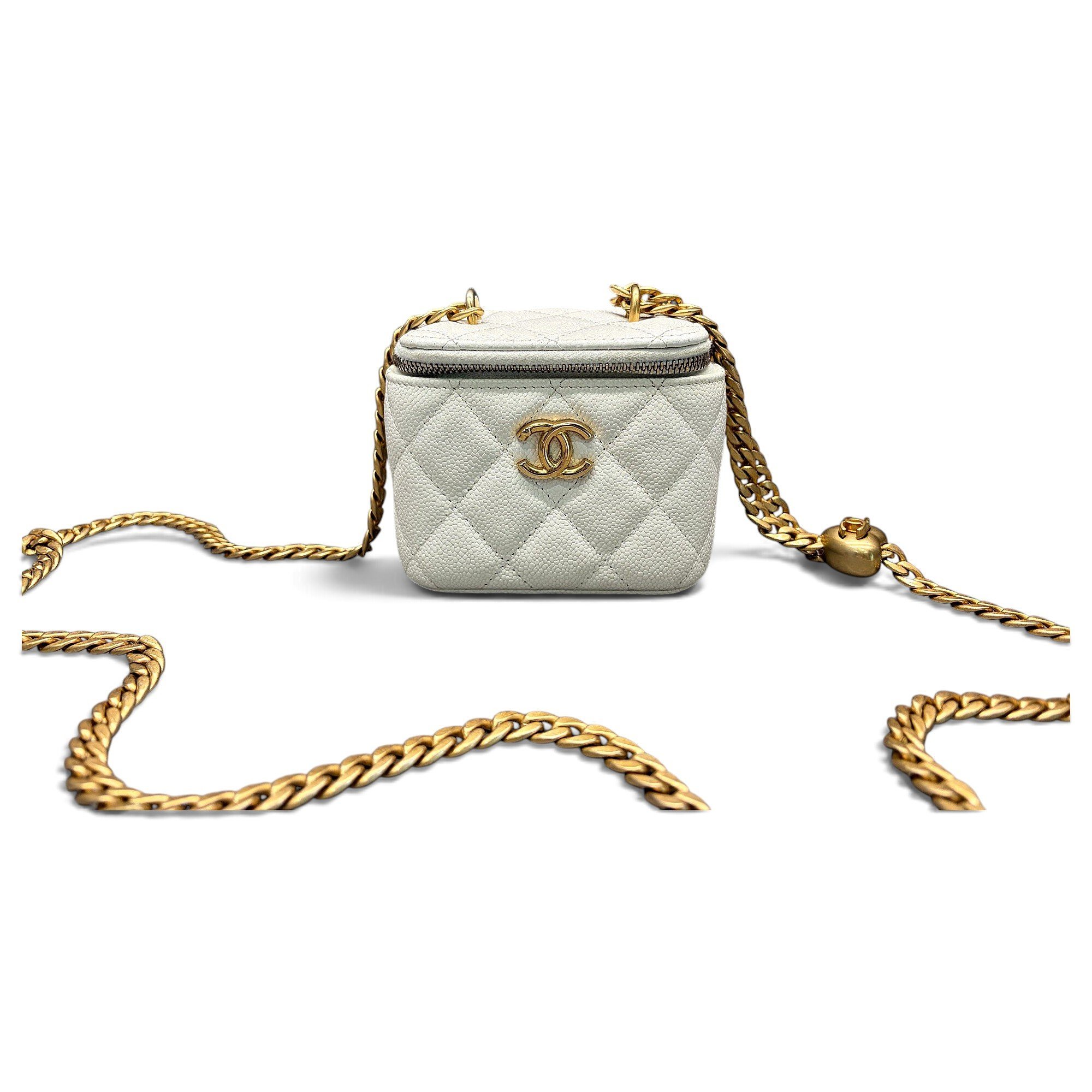 Trendy CC Vanity leather handbag