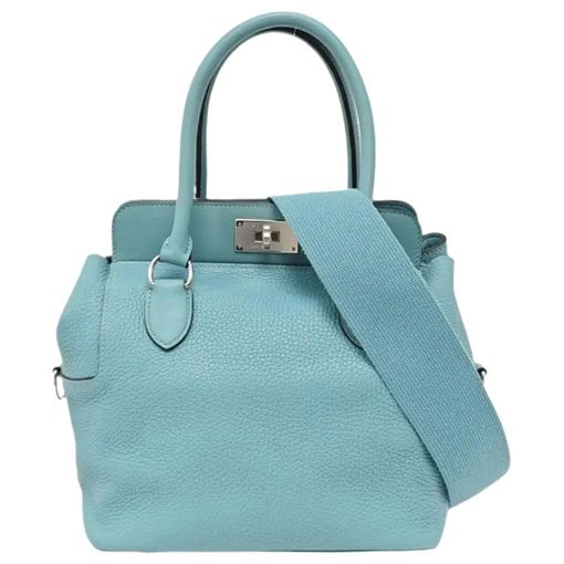 Toolbox leather handbag