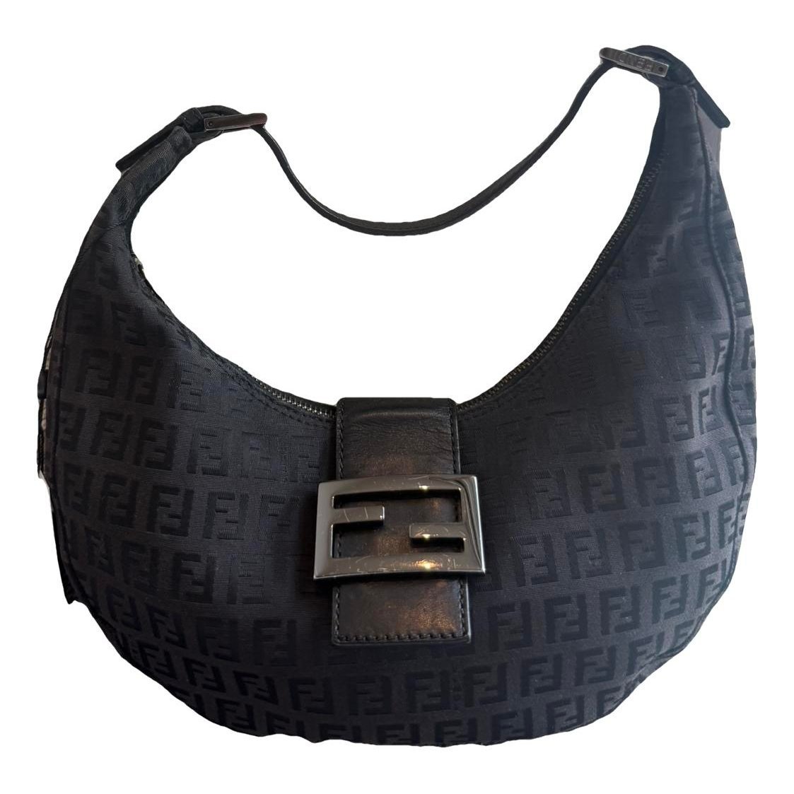 Croissant Vintage cloth handbag