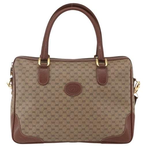 Boston leather bowling bag