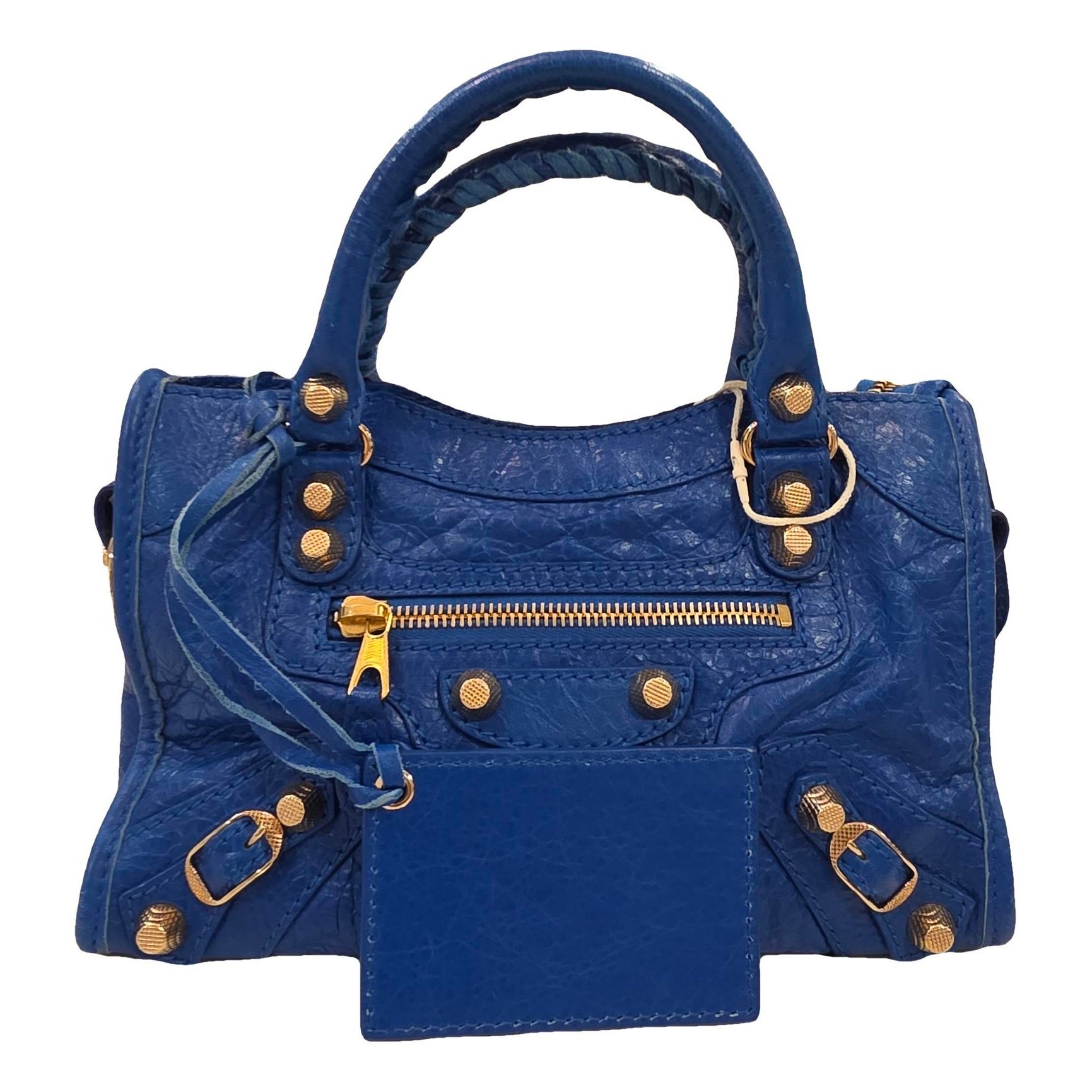 Classic Metalic leather handbag