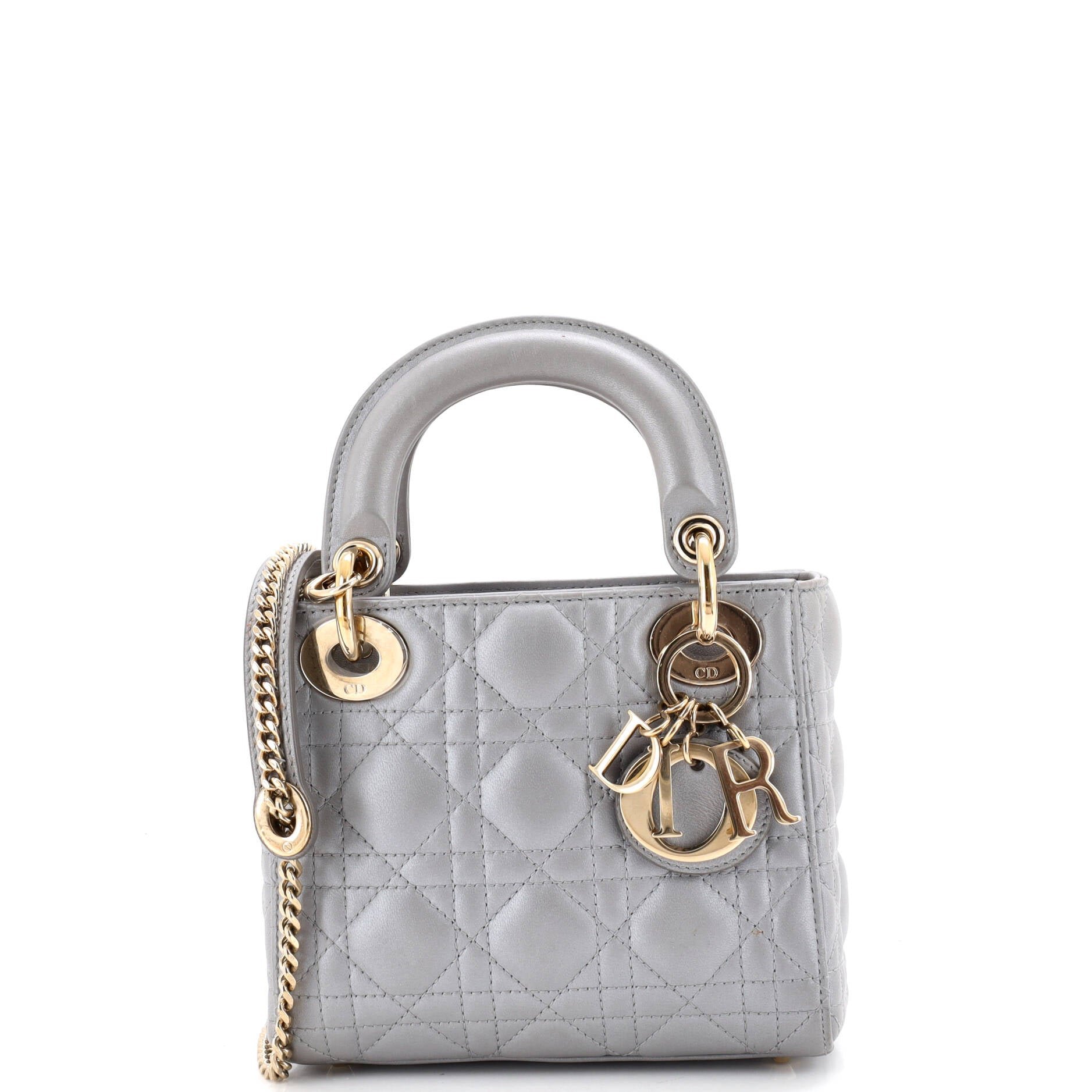 Lady Dior Chain Bag Cannage Quilt Lambskin Mini