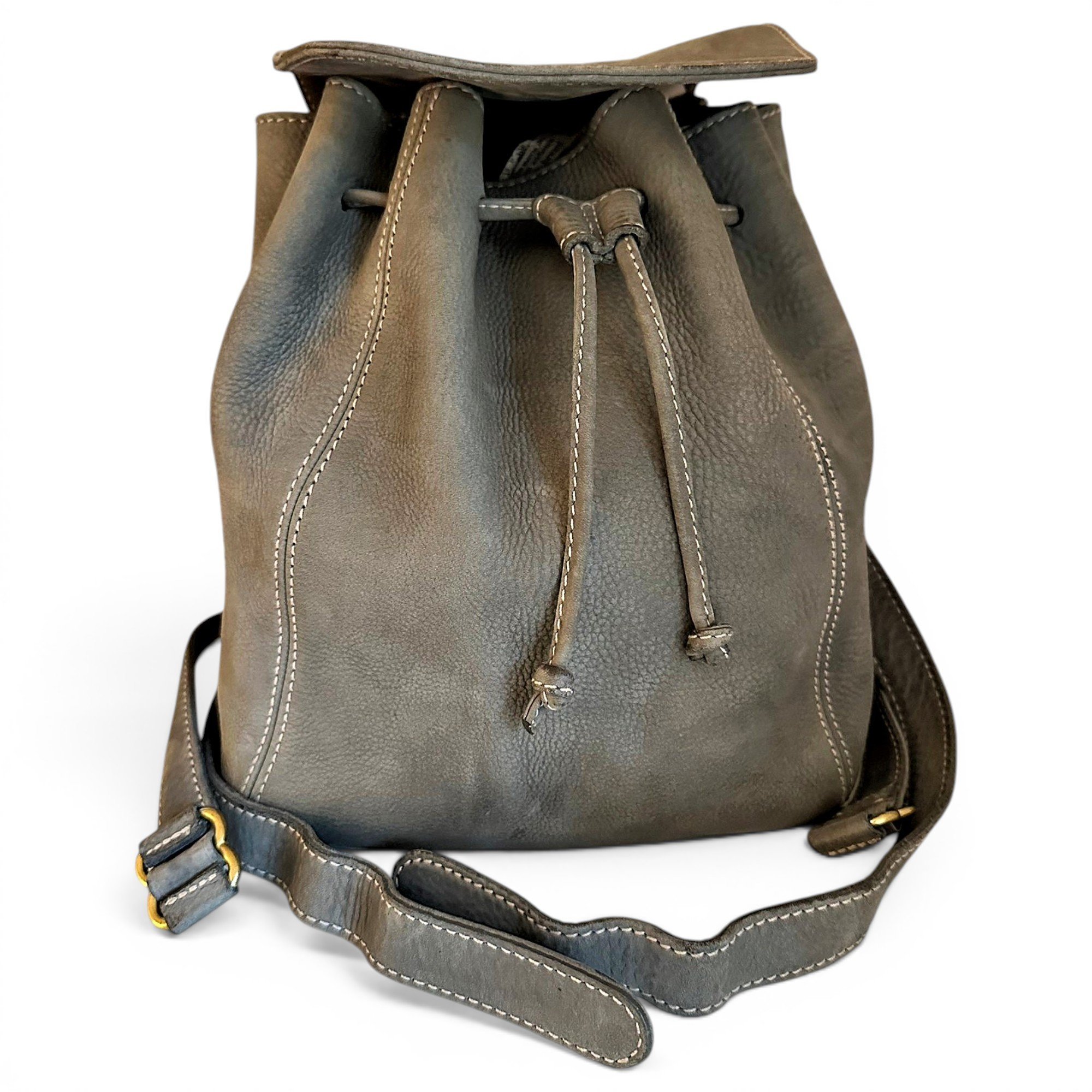 Leather backpack