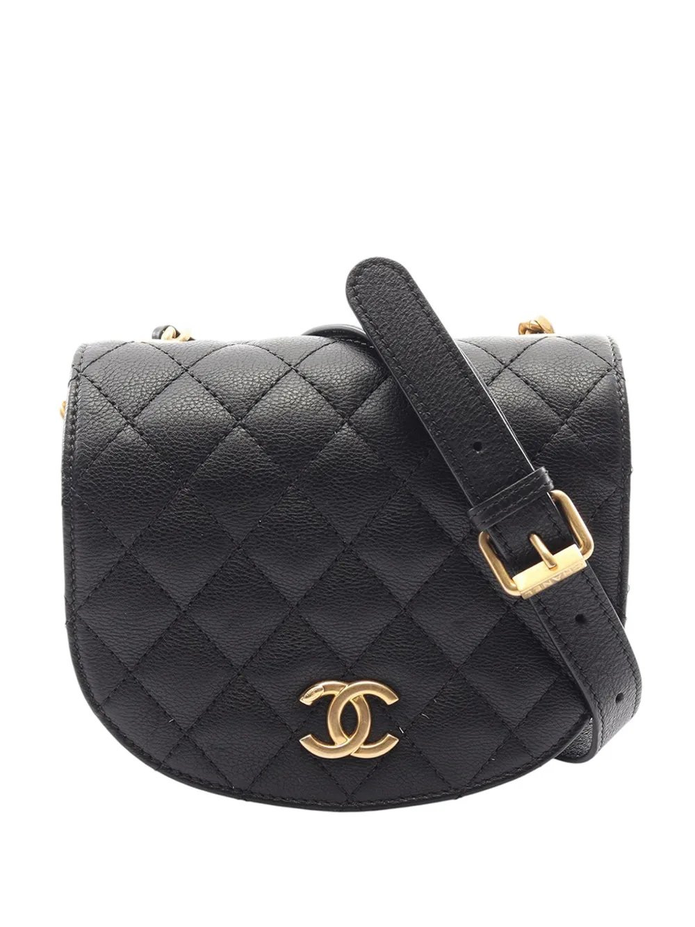 2018-2019 Quilted Grained Calfskin Casual Trip Messenger crossbody bag