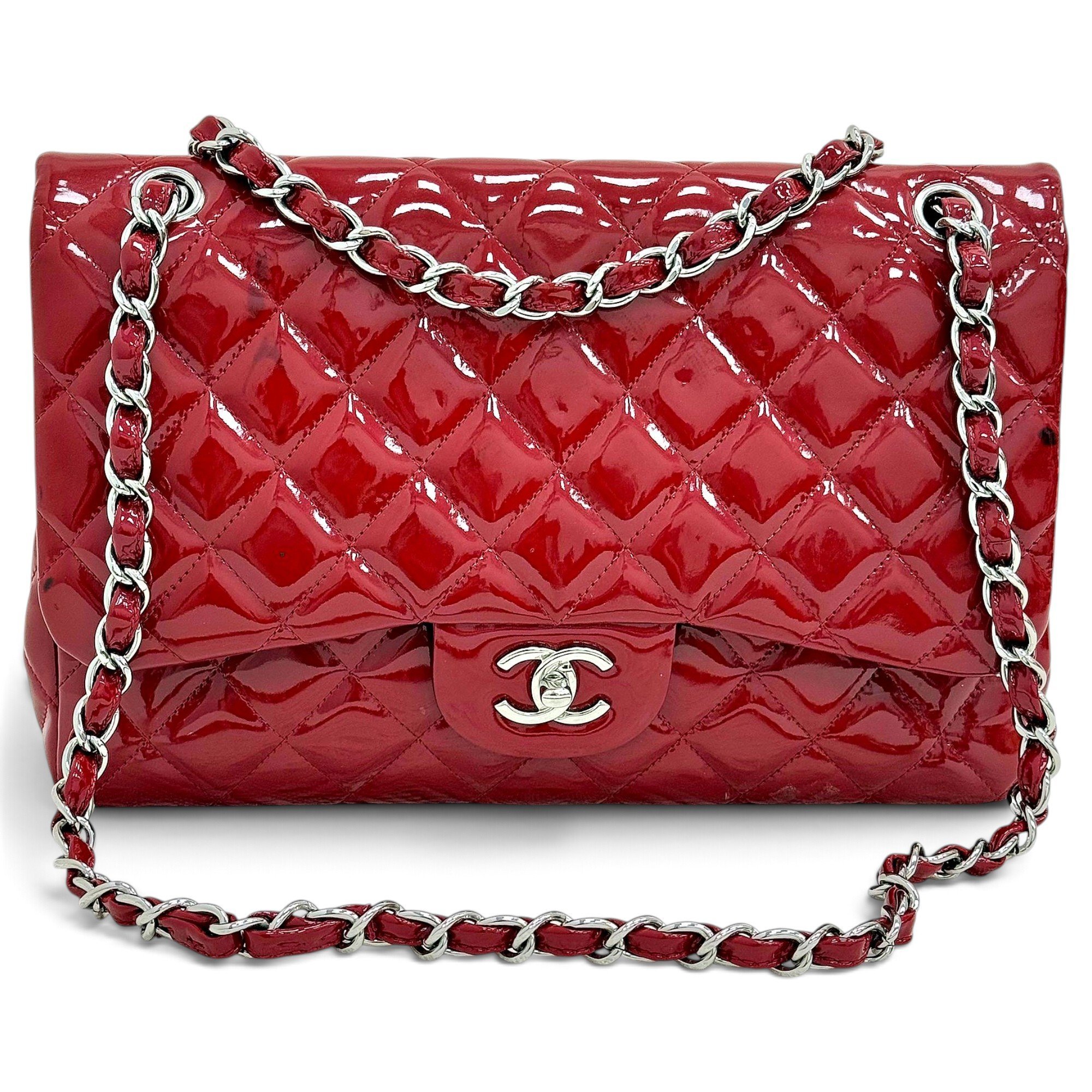 Timeless/Classique patent leather handbag