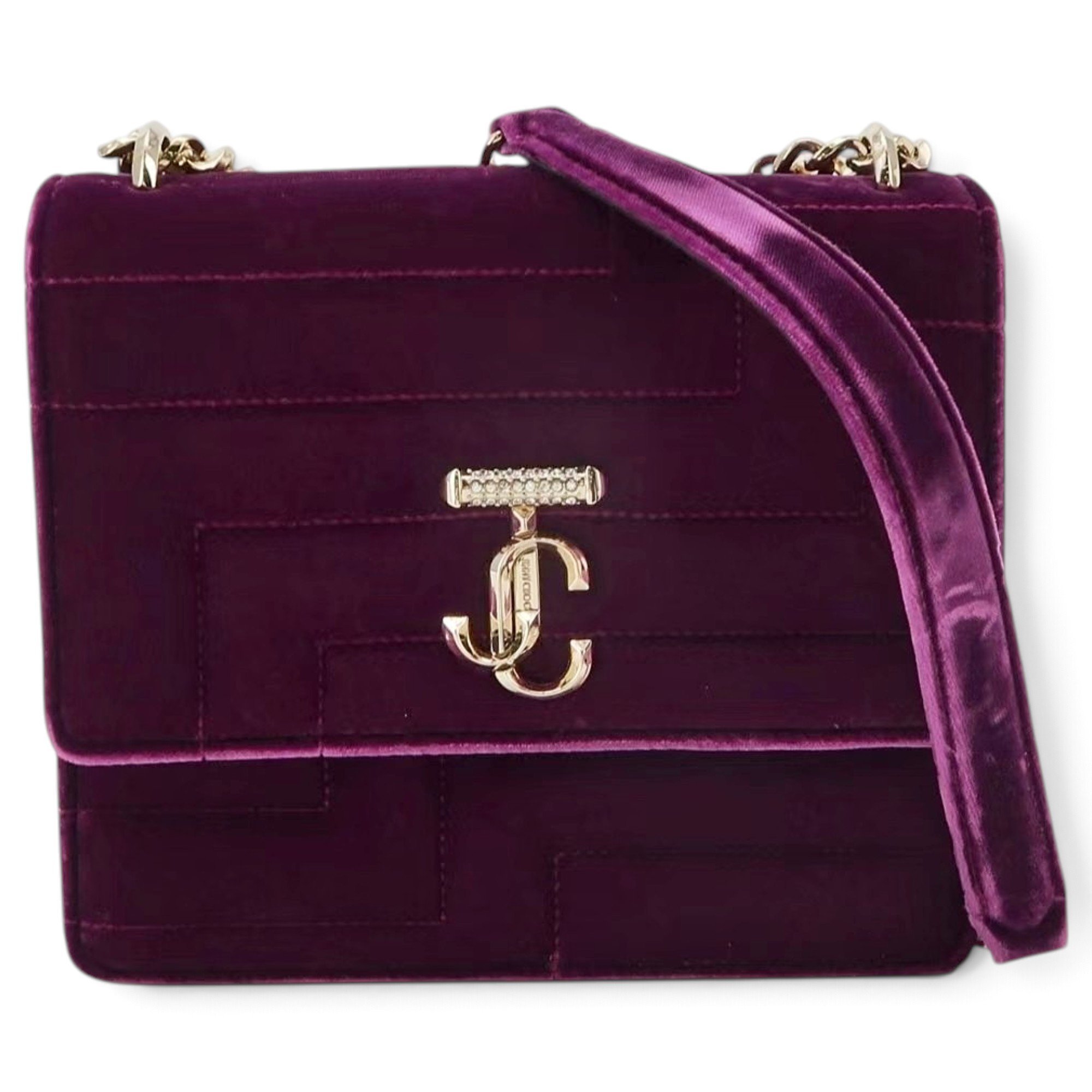 Avenue Quad velvet handbag