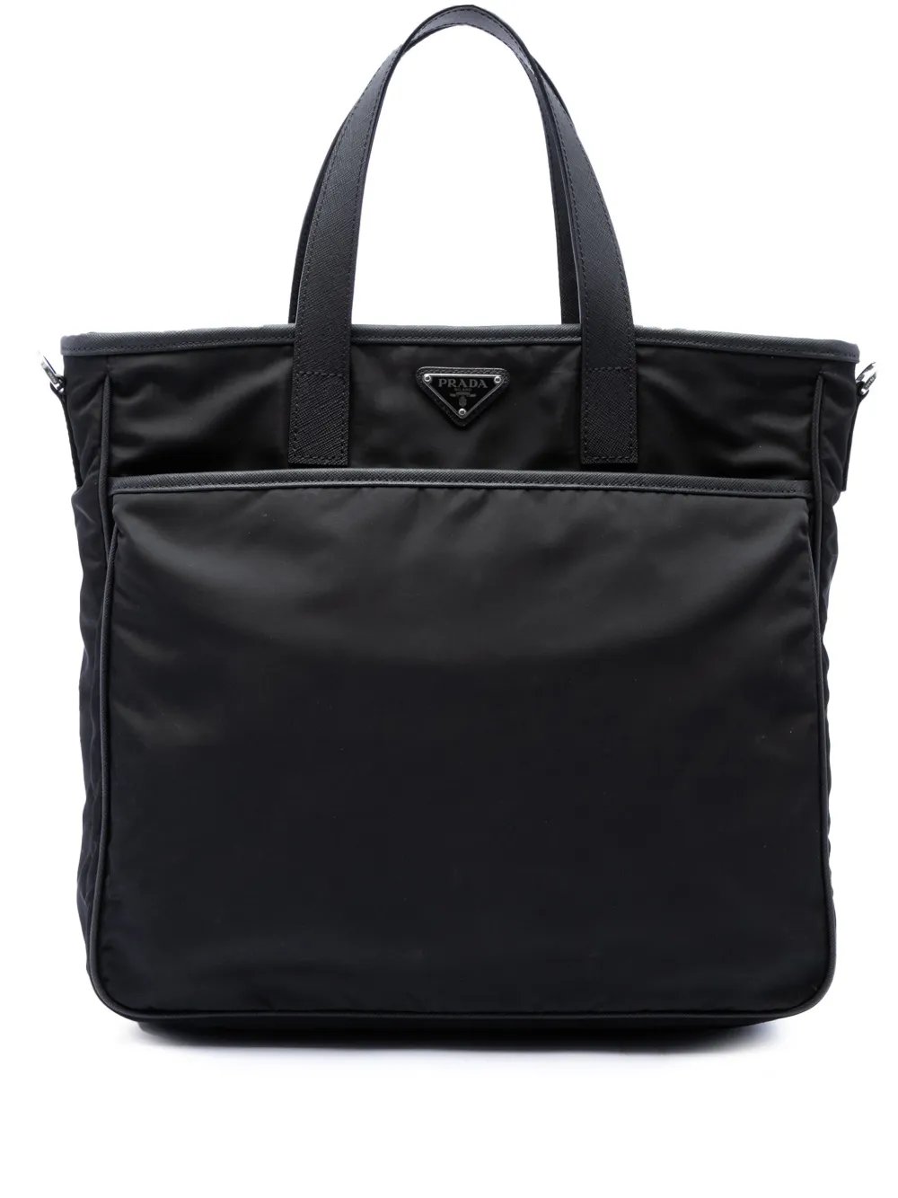 2013-2026 Saffiano Trimmed Tessuto Convertible Tote satchel