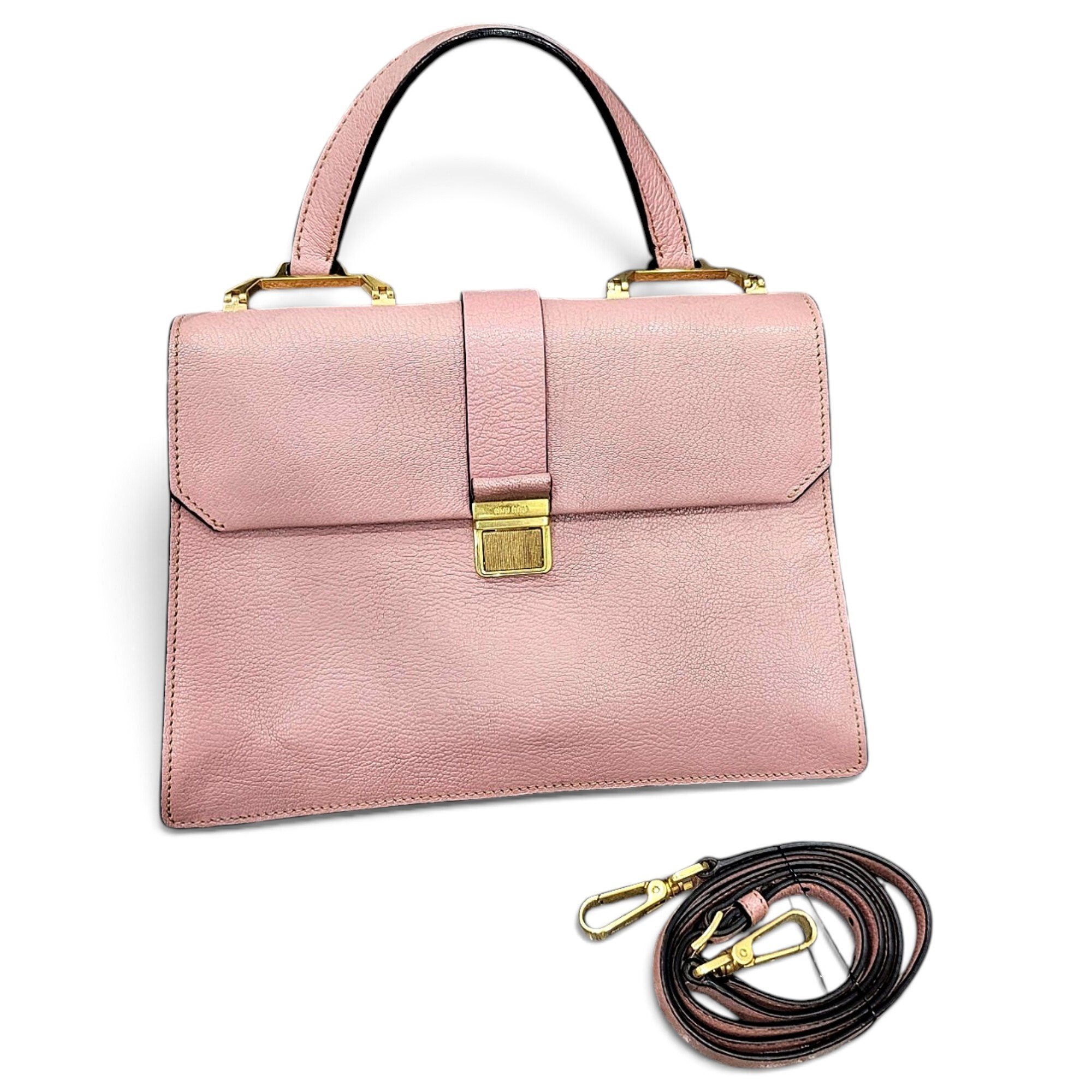 Madras leather satchel
