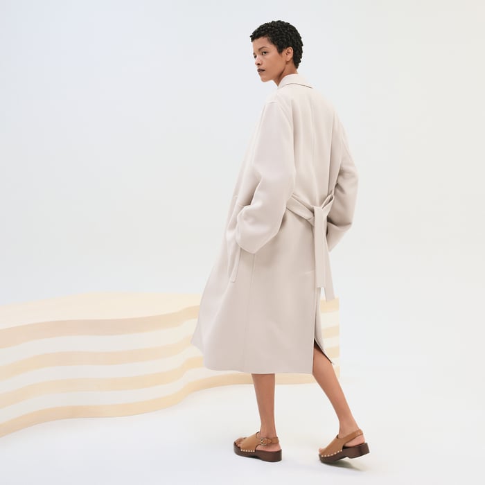 Blanc Sable "Chaine d'Ancre" Coat