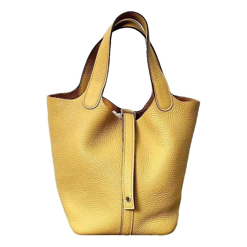 Picotin leather handbag