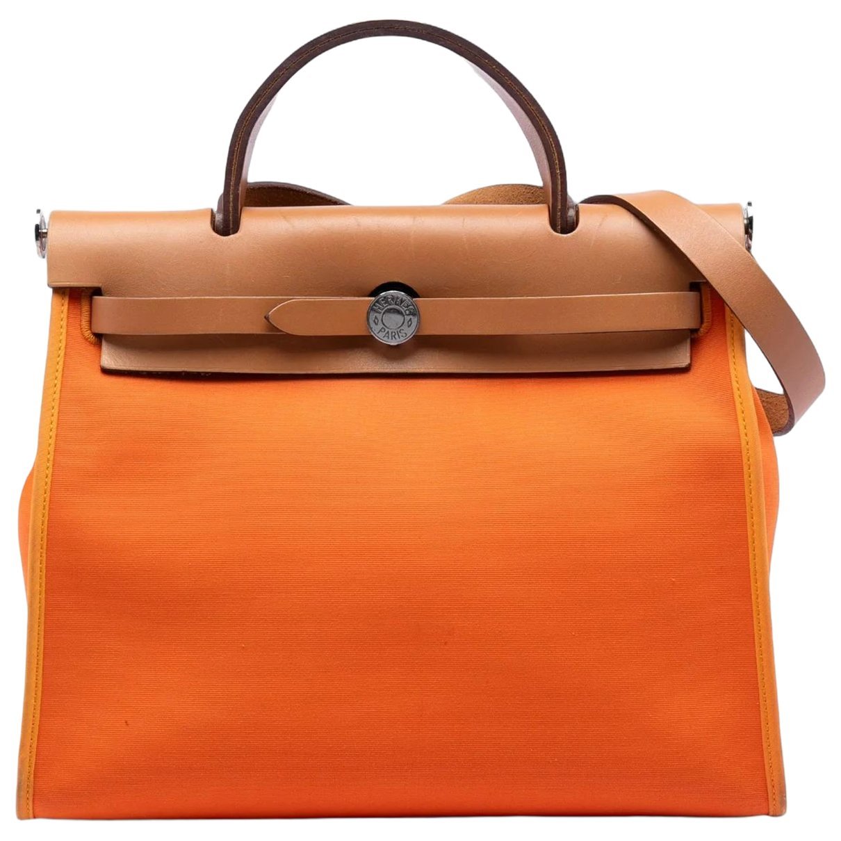 Hermes Herbag cloth satchel