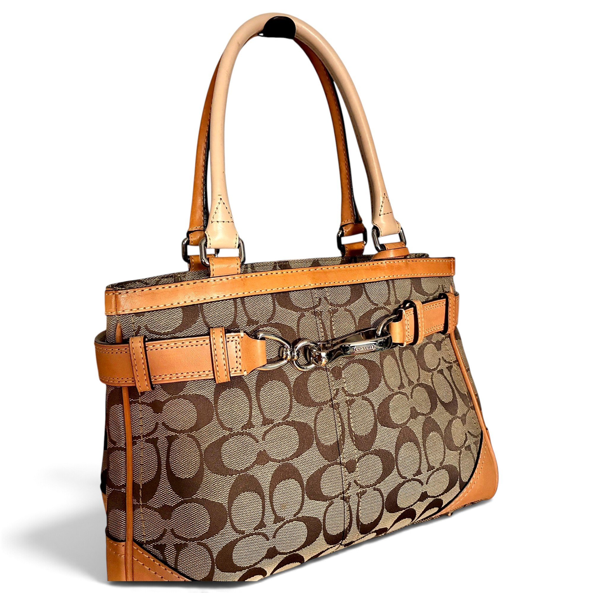 Signature Sufflette leather bag