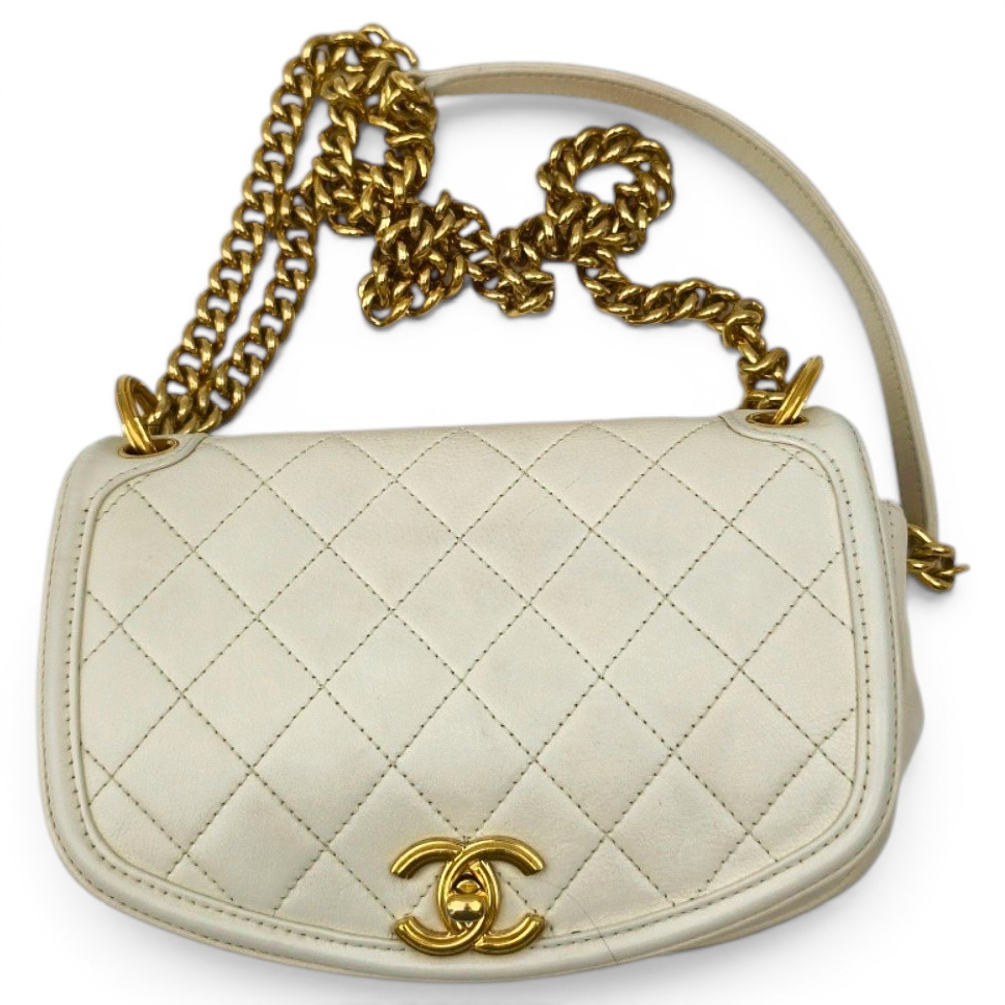 Statement leather handbag