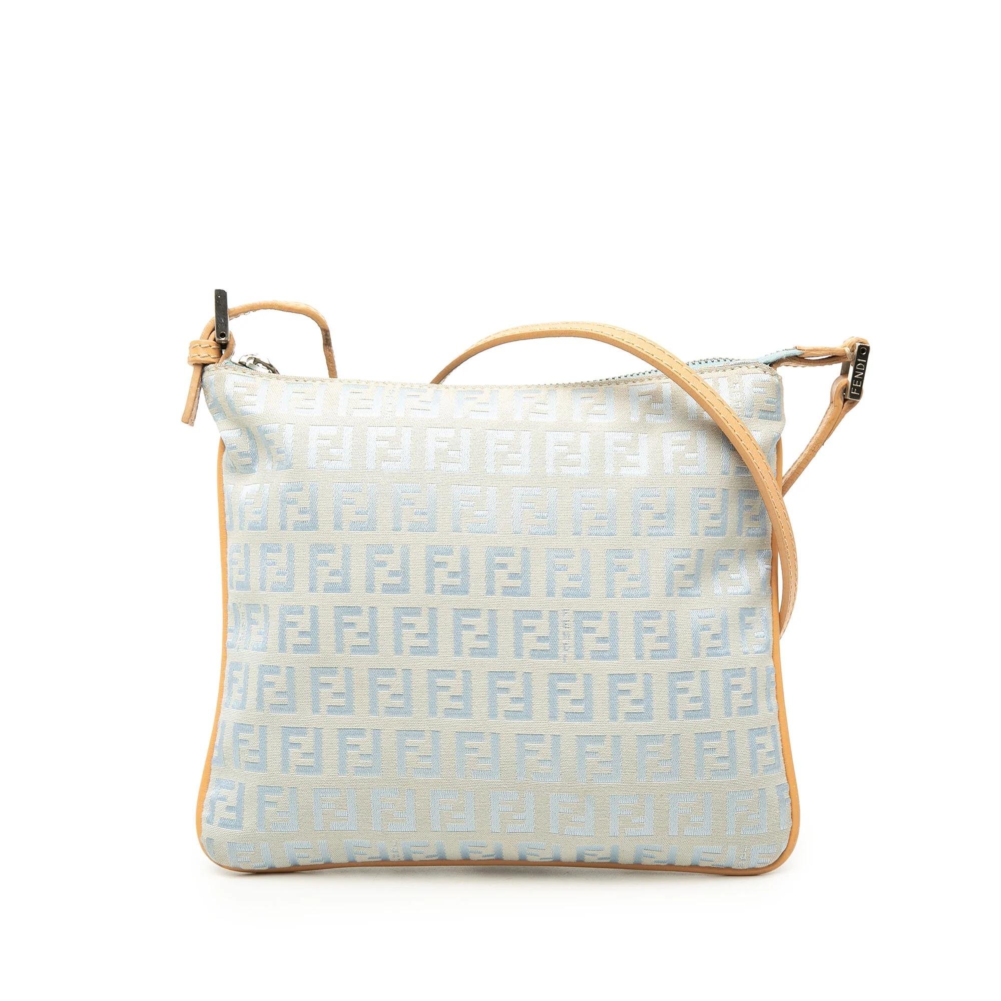 Pocket leather crossbody bag