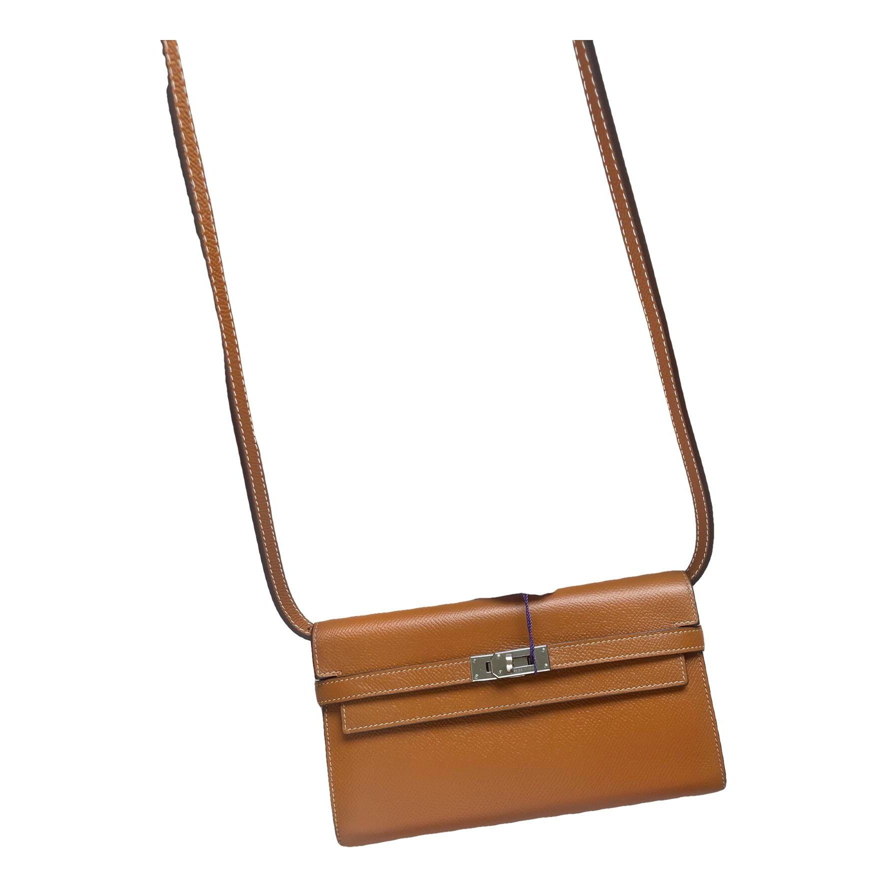 Leather clutch bag