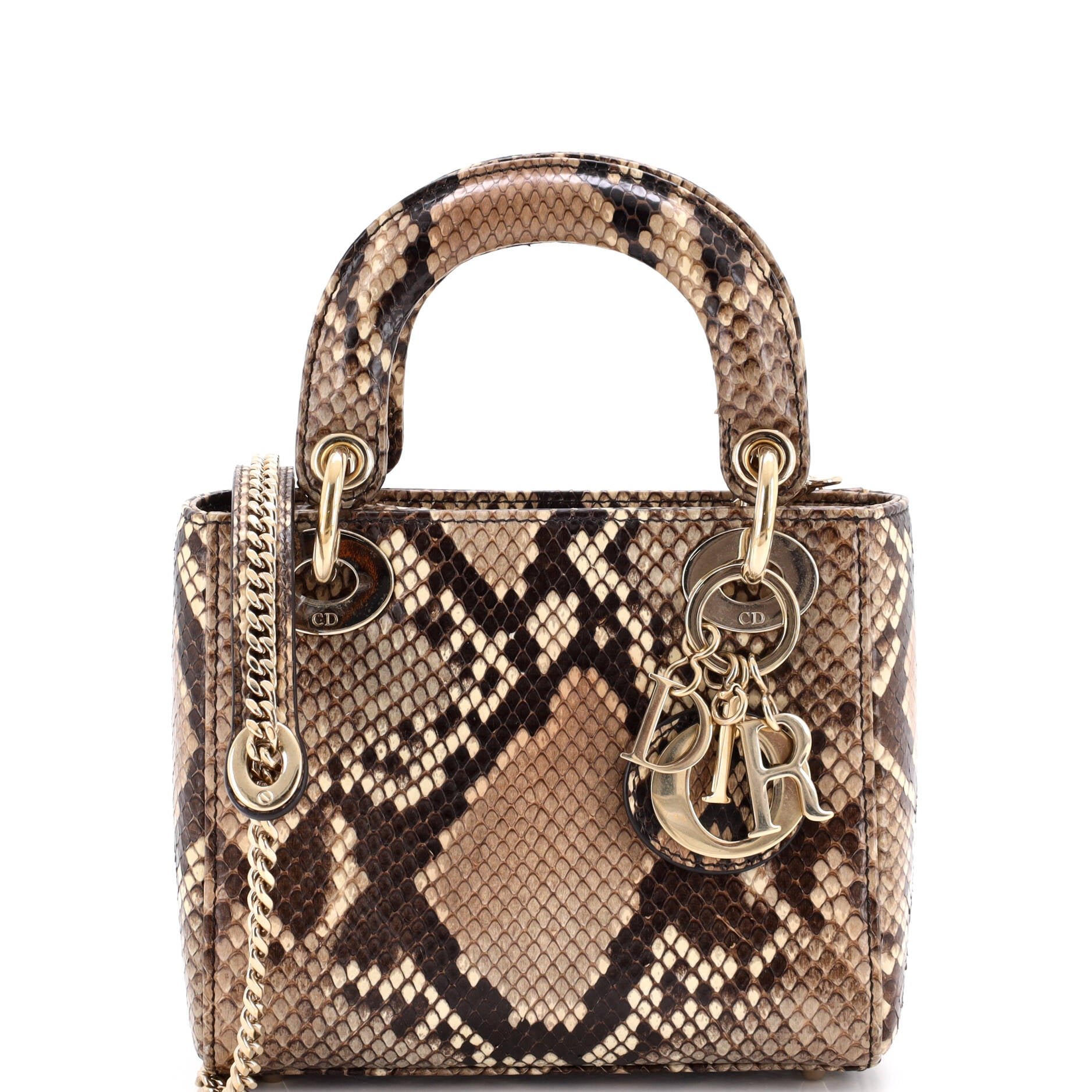 Lady Dior Chain Bag Python Mini