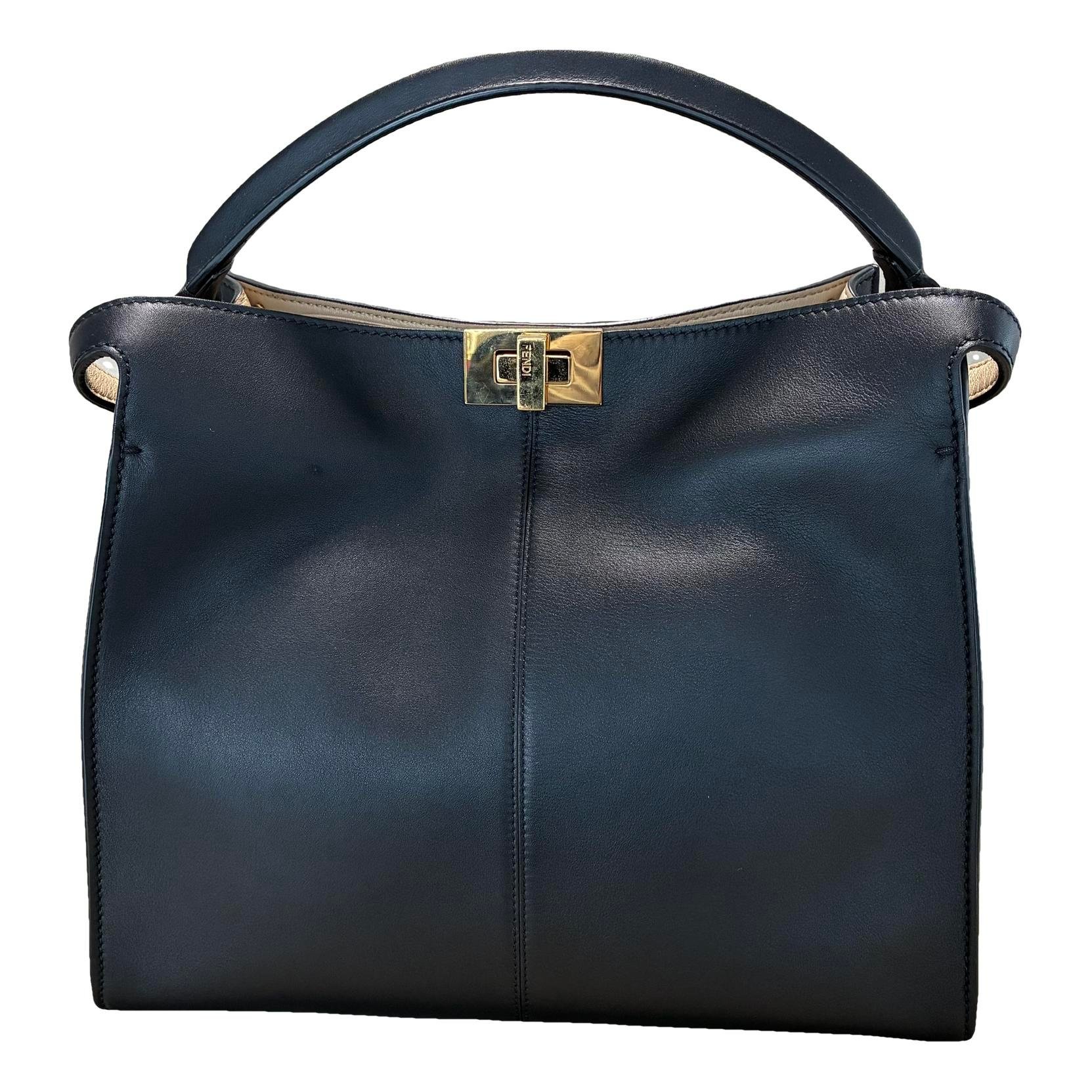 Peekaboo leather handbag