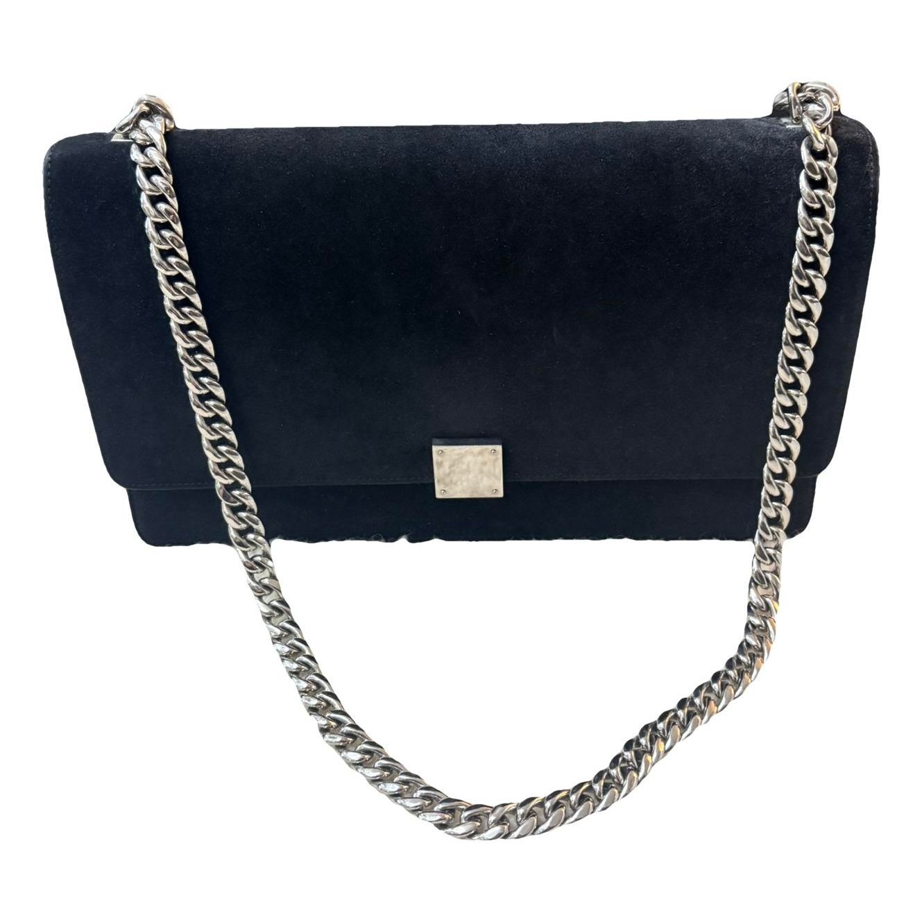Case flap leather handbag