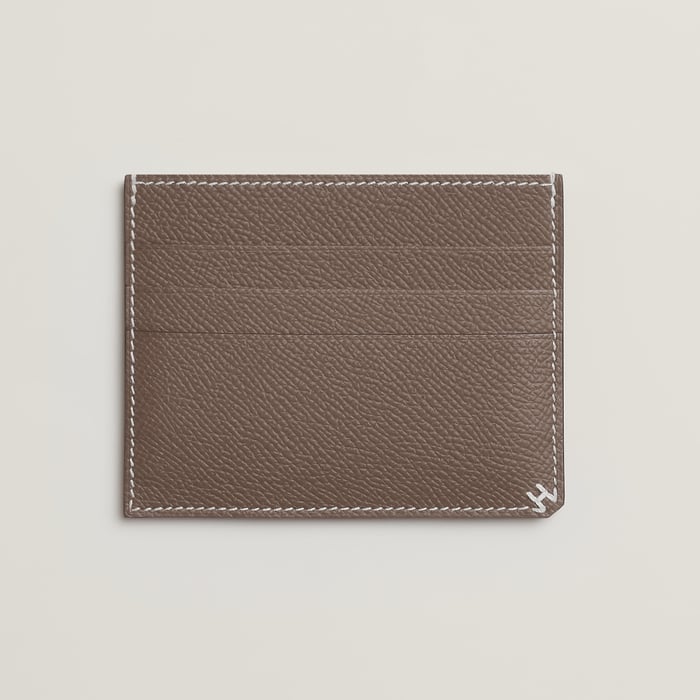 Étoupe H Sellier Card Holder