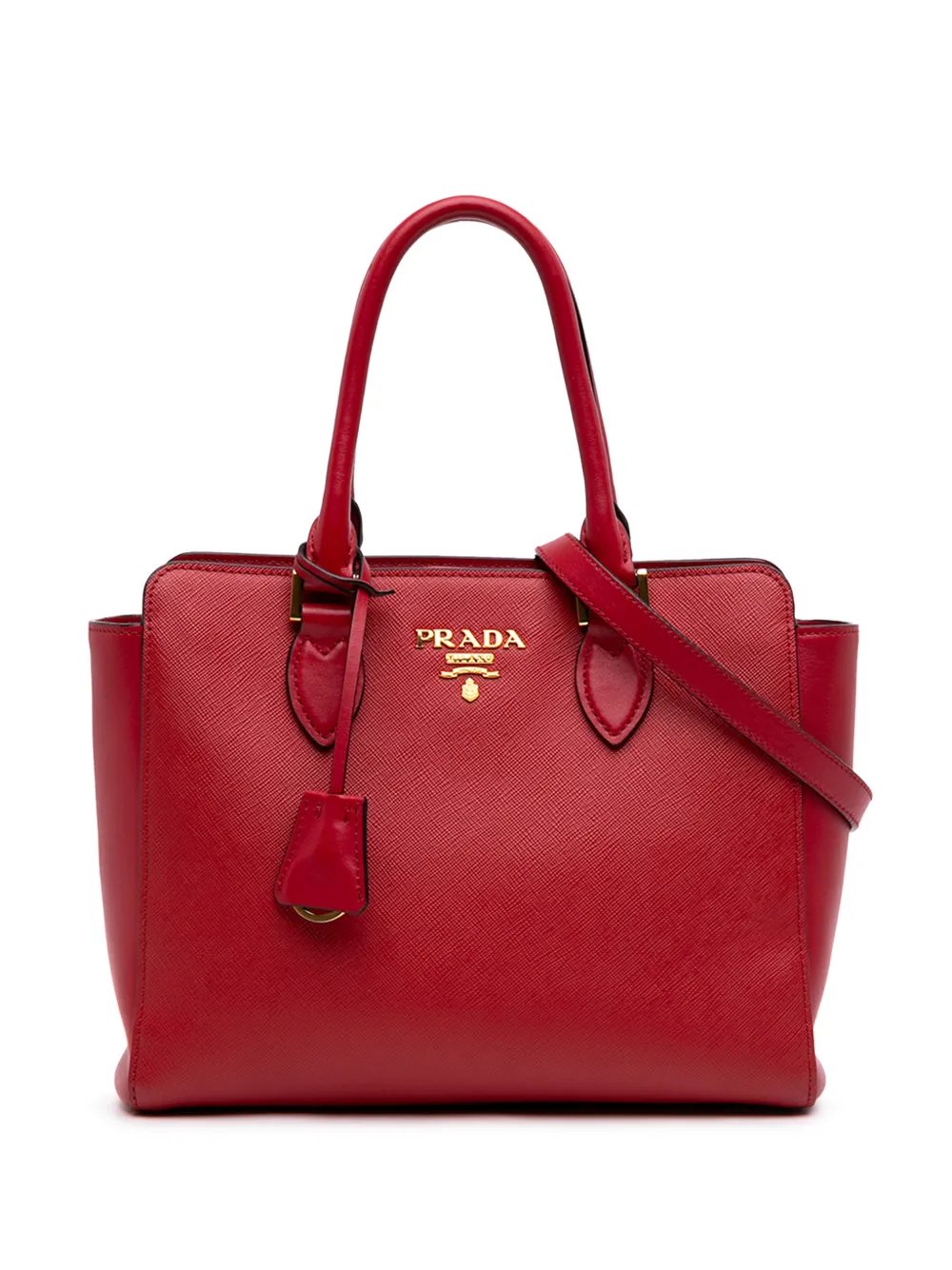 2013-2026 Soft Calf Trimmed Saffiano Convertible Tote satchel