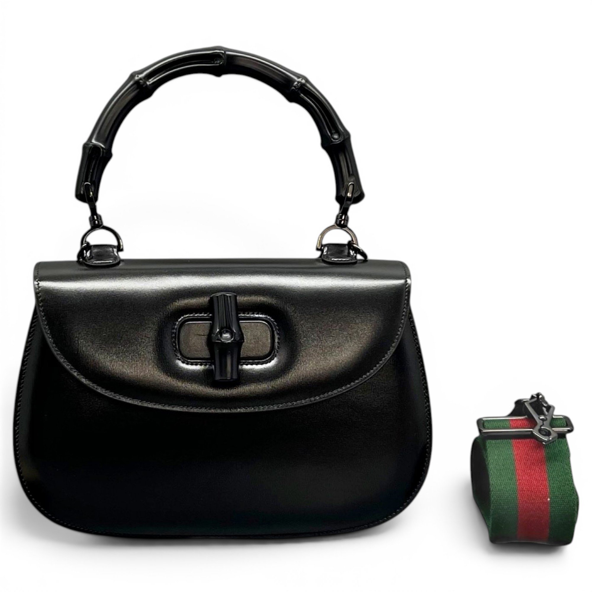 Bamboo leather handbag