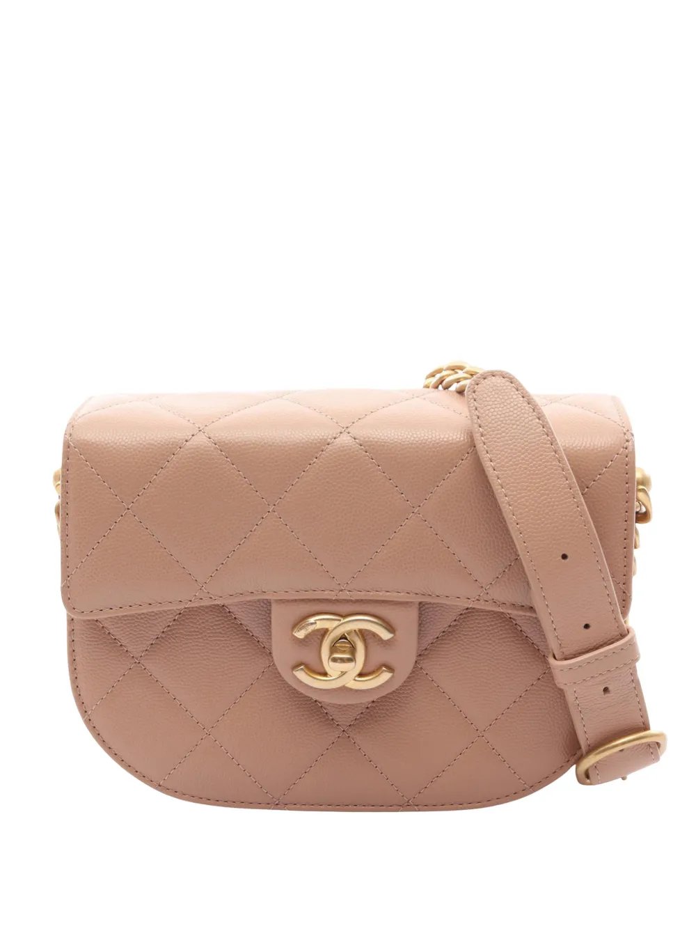 2021-2026 Mini Caviar Moon Flap Bag crossbody bag