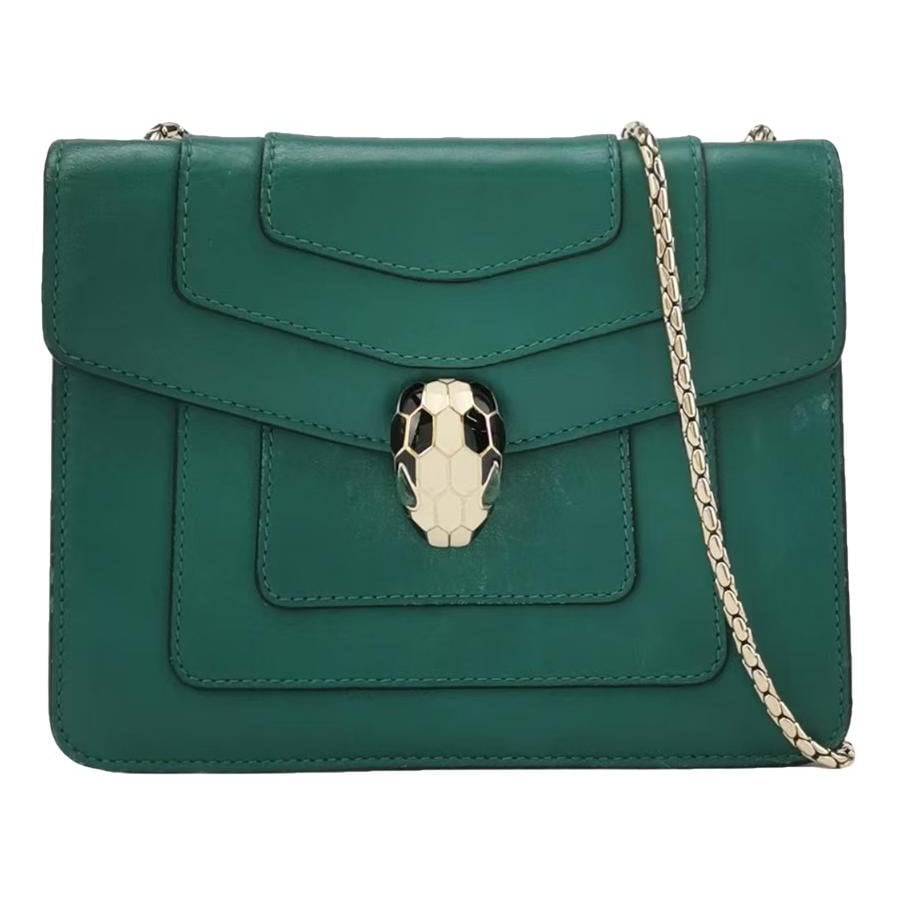 Serpenti leather handbag