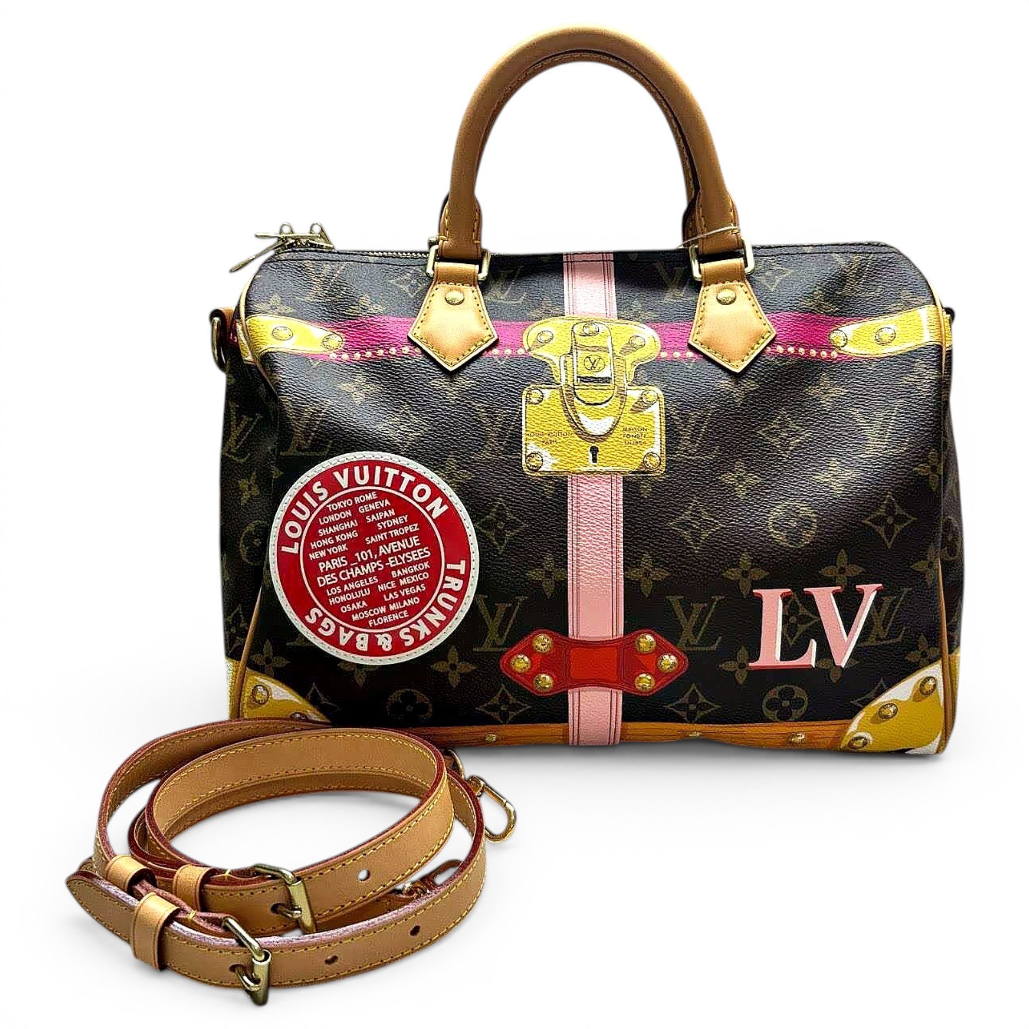 Speedy Bandoulière leather handbag