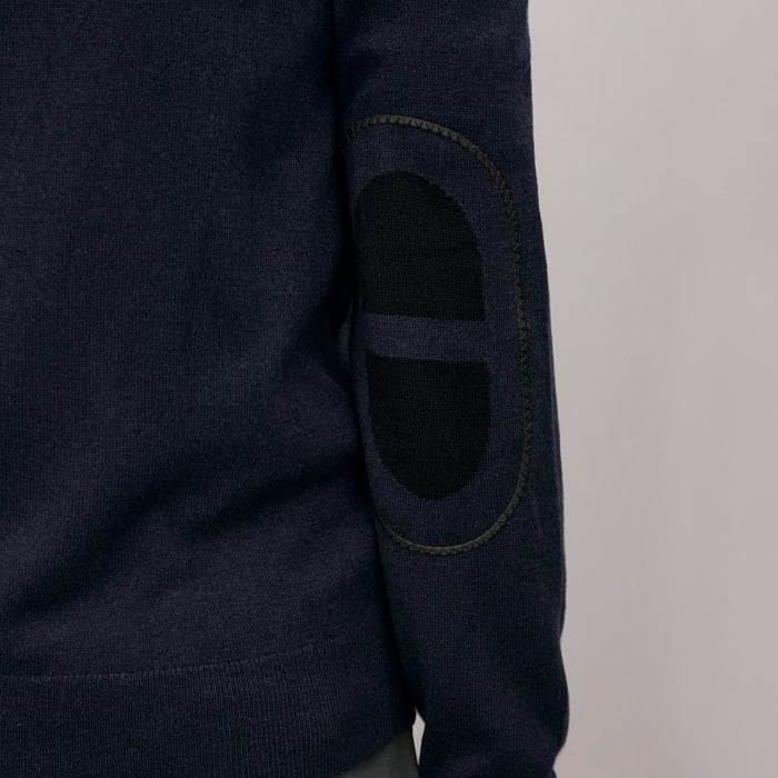 Marine "Maillon Chaine d'Ancre" Zipped Cashmere Jacket