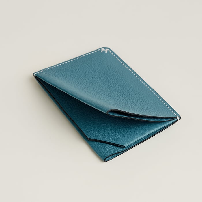 New Bleu Jean H Sellier Card Holder