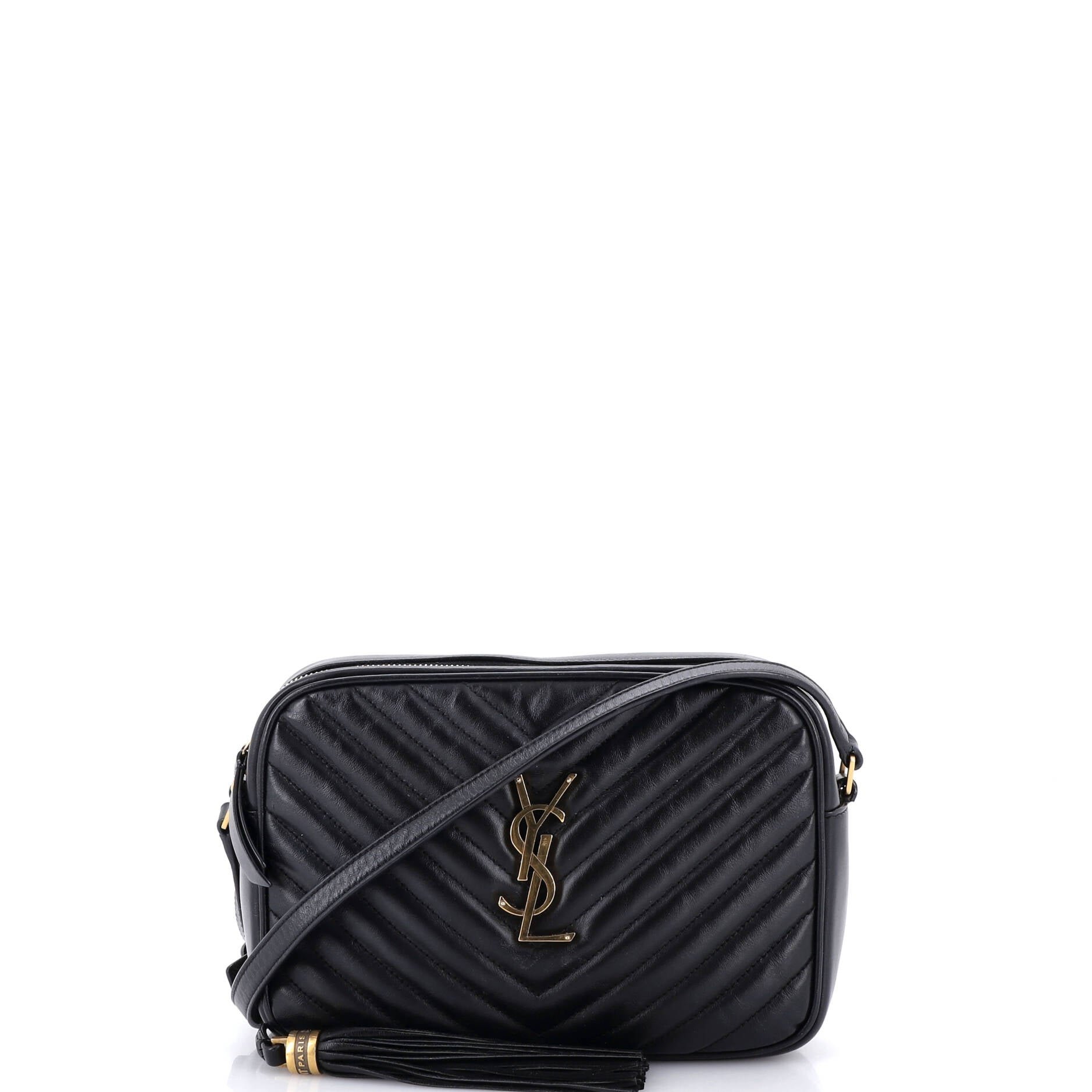 Saint Laurent Lou Camera Bag Matelasse Chevron Leather Small