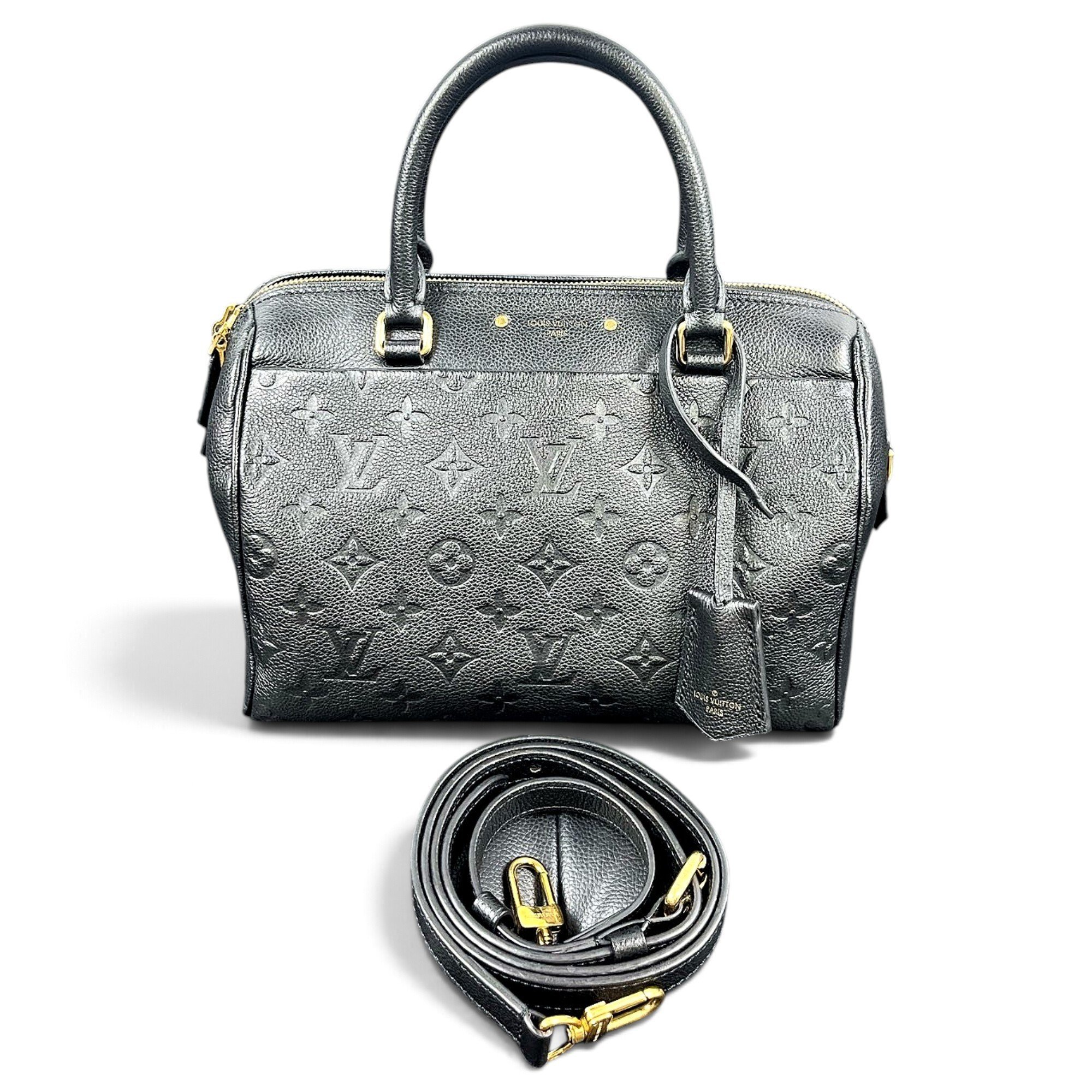 Speedy leather bowling bag