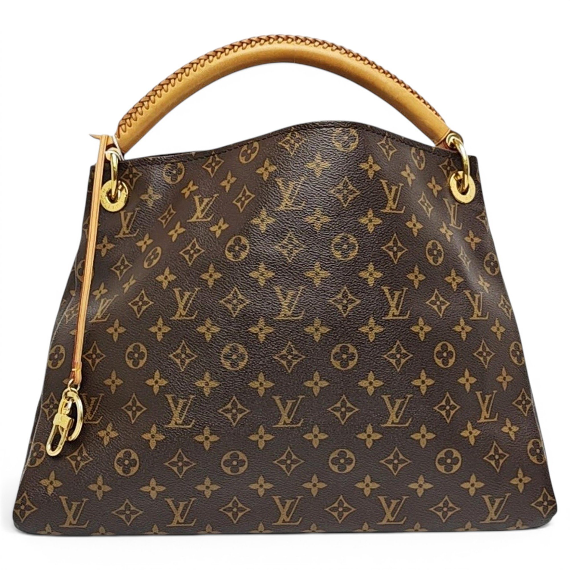 Artsy leather handbag