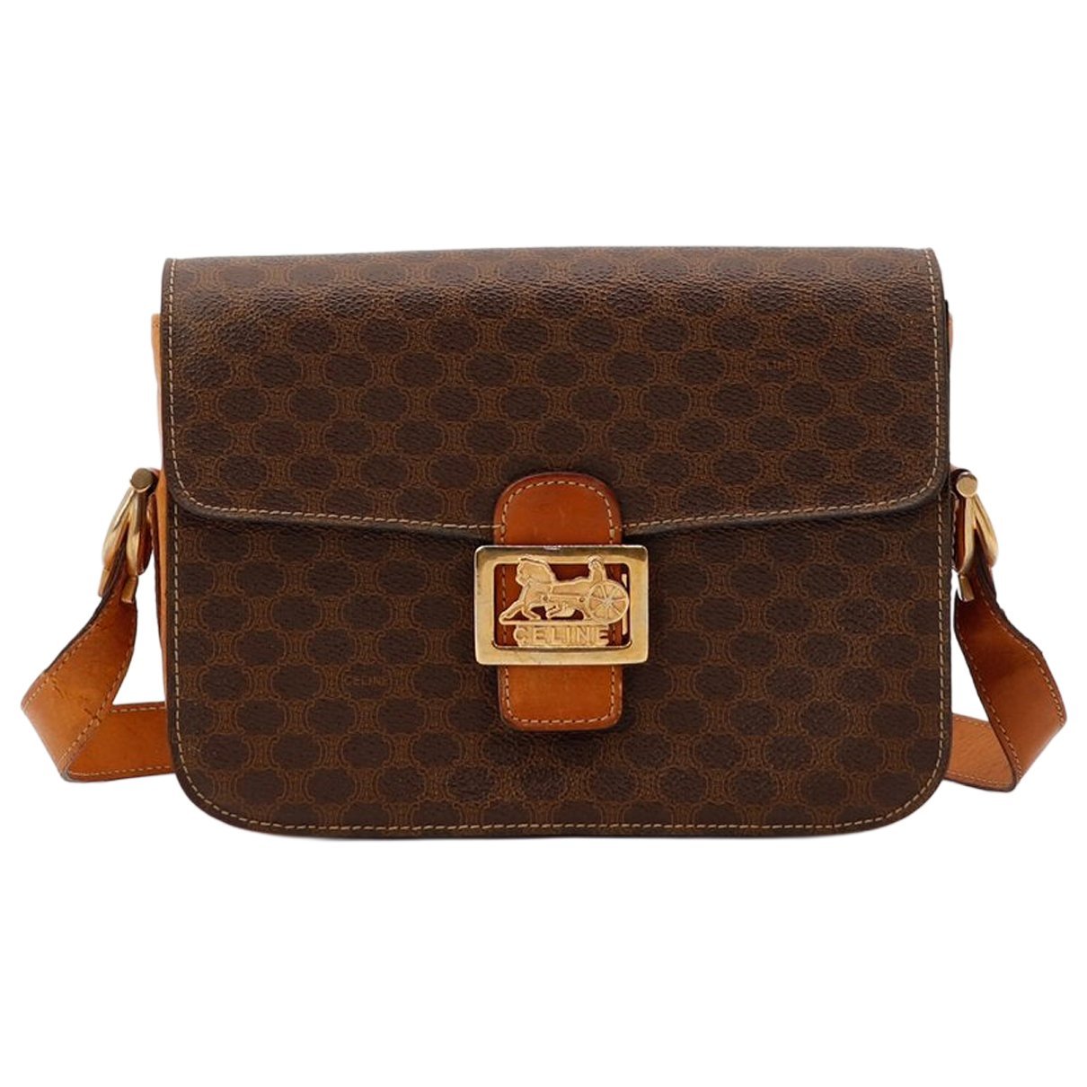 Triomphe leather crossbody bag