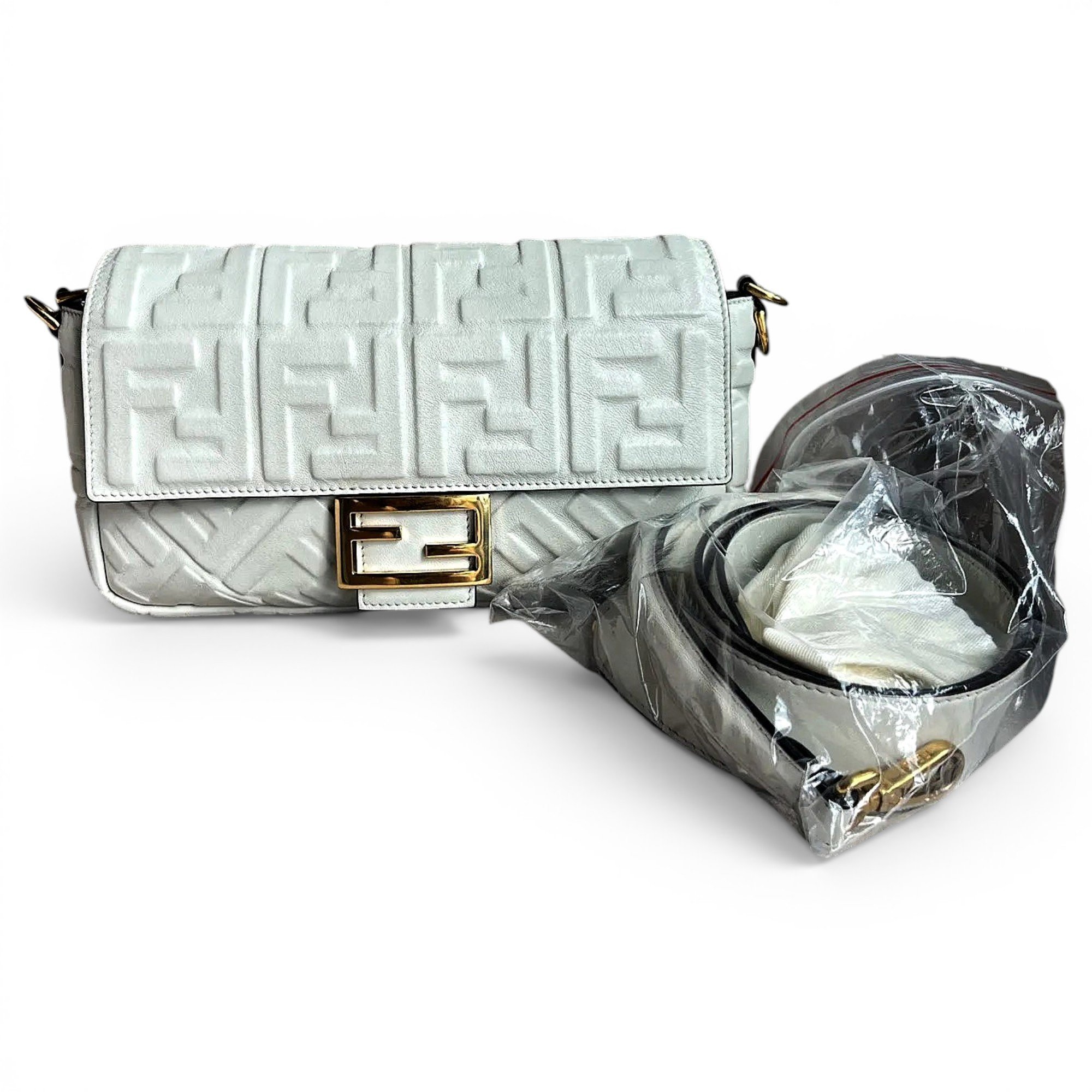 Baguette leather handbag