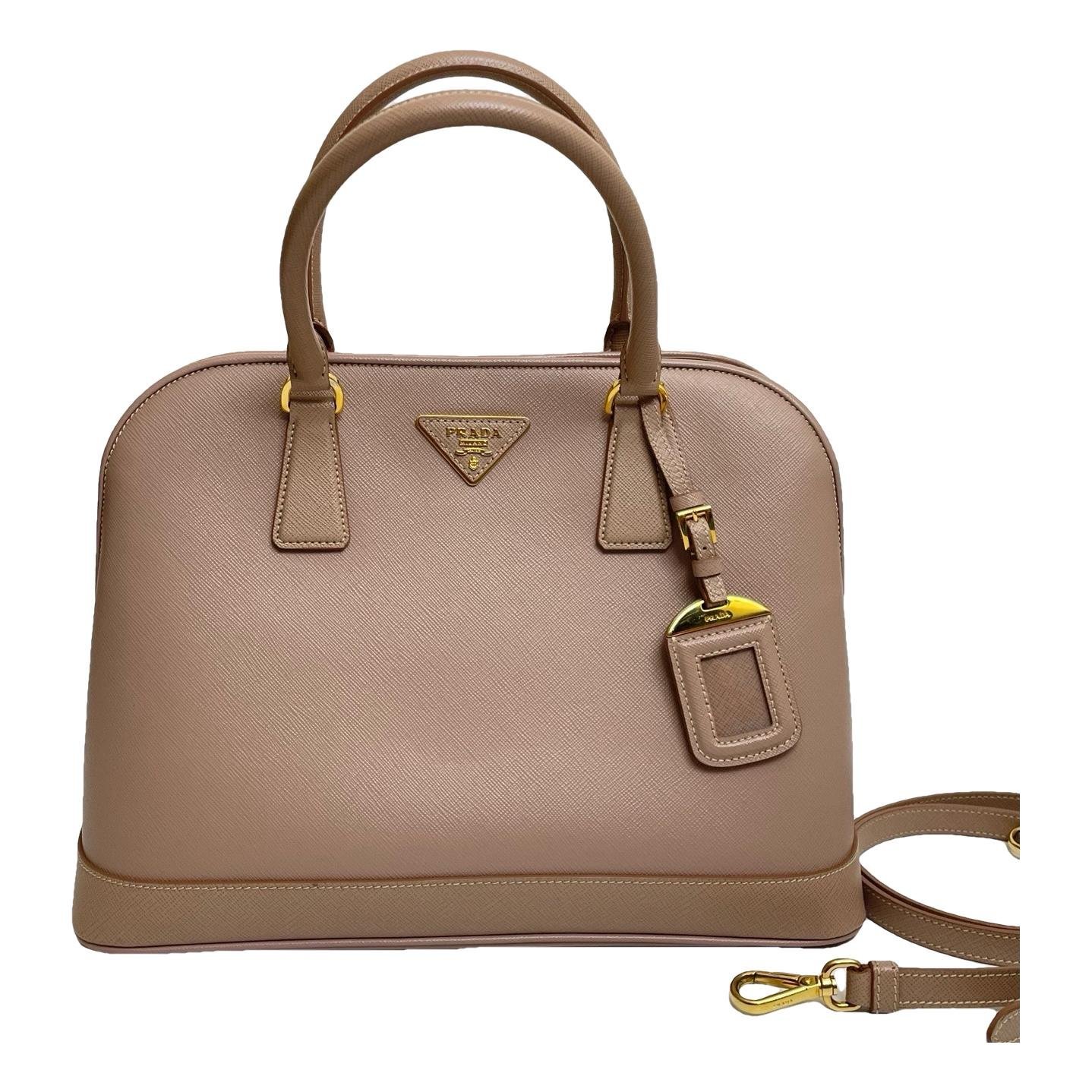 Promenade leather handbag