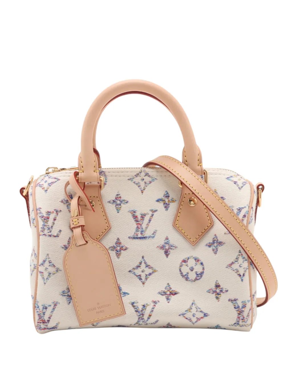2021-2026 Monogram Jacquard Speedy Bandouliere 20 satchel