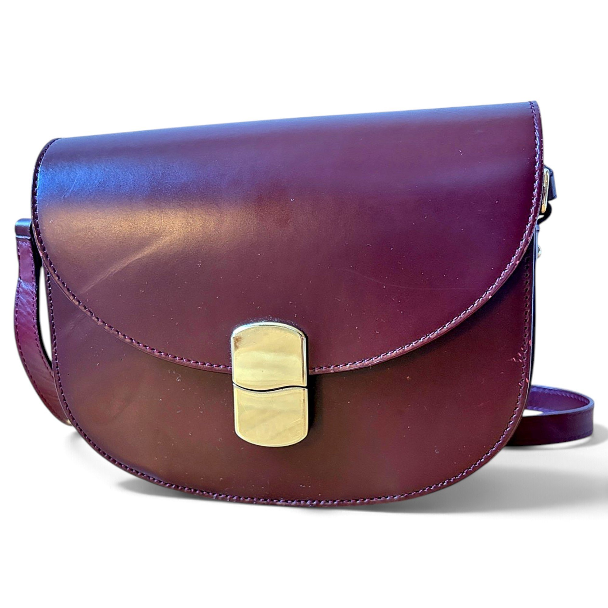 Claude leather crossbody bag