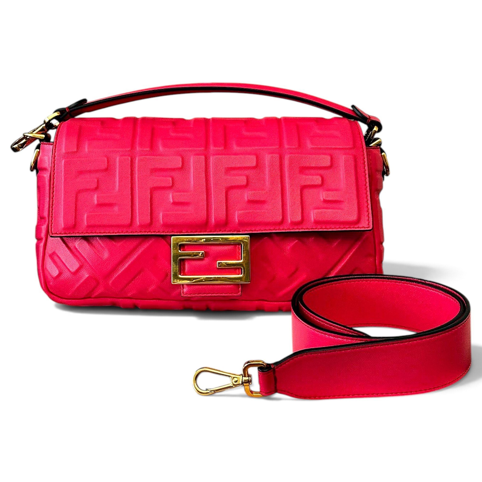Baguette leather handbag