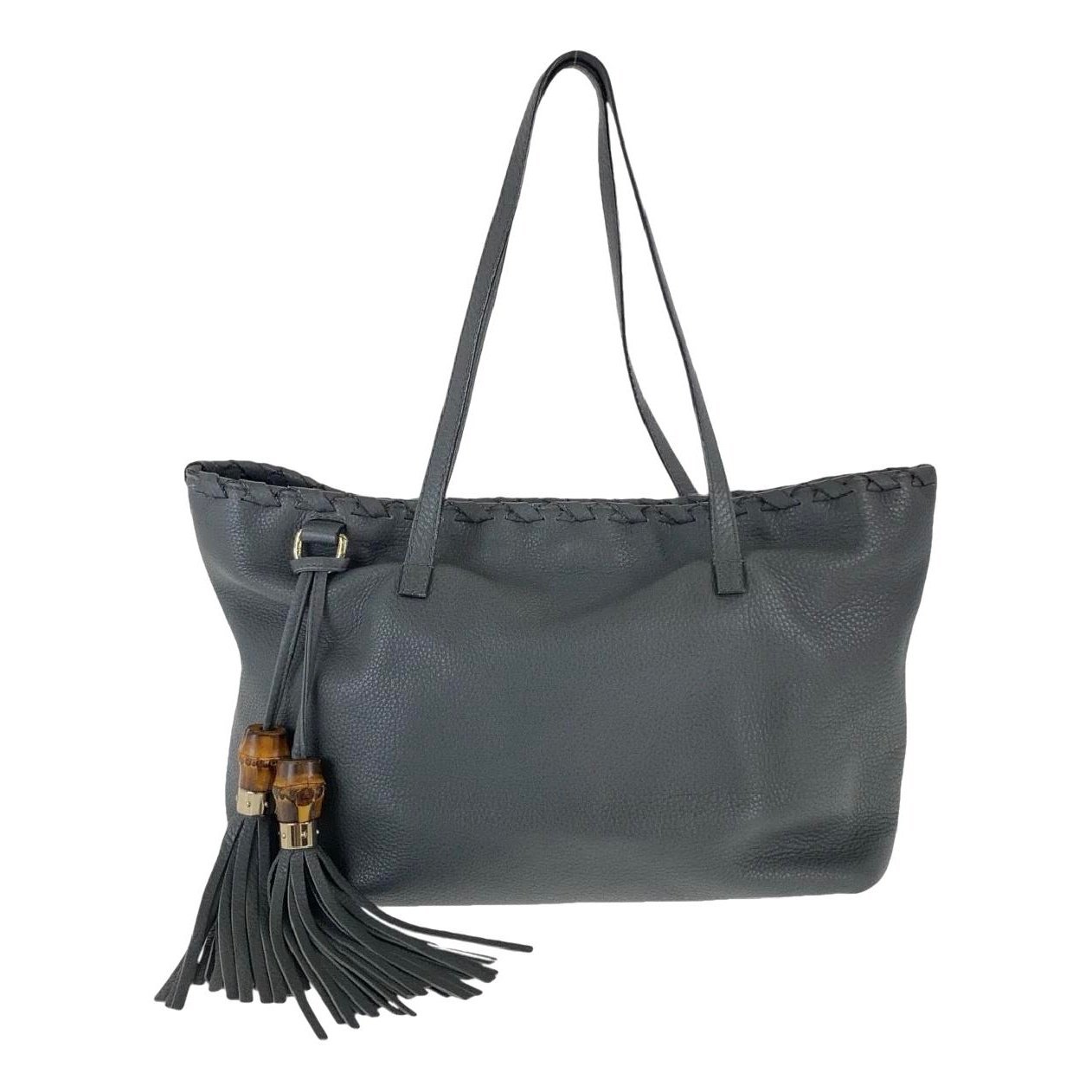 Bamboo leather handbag