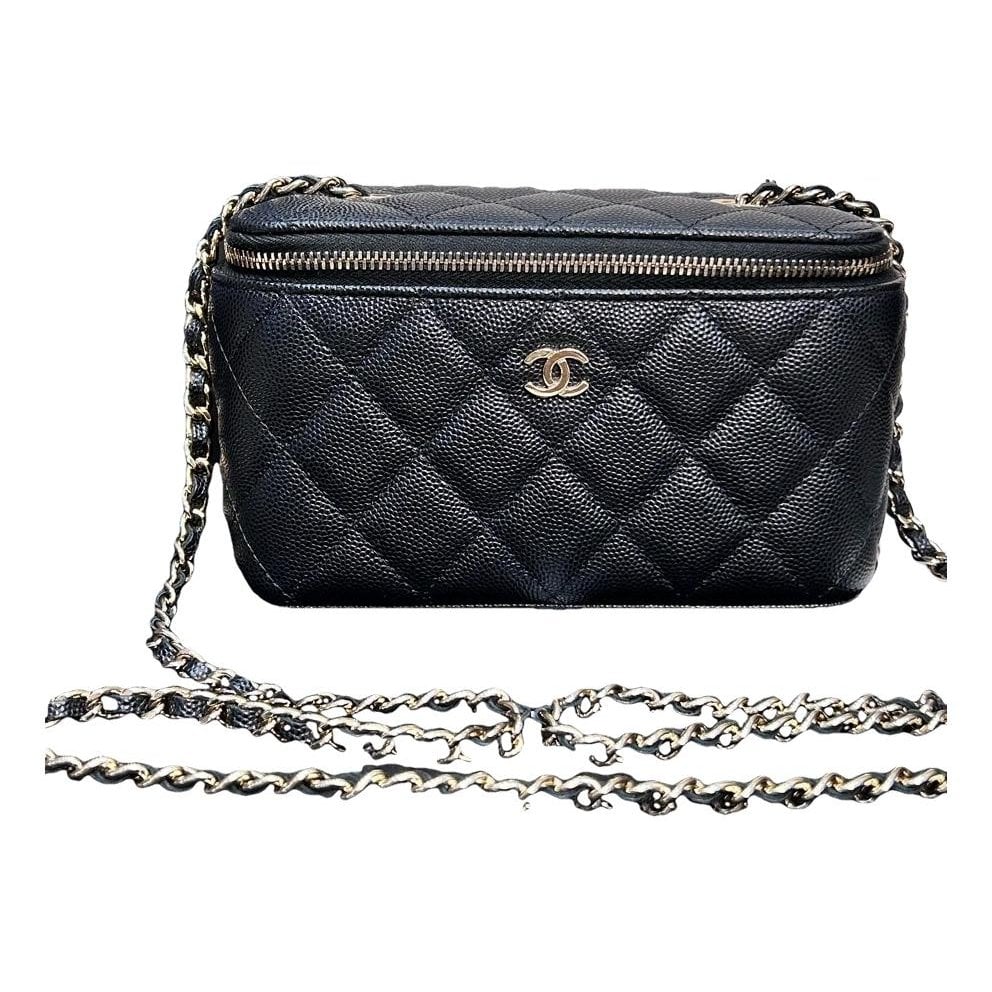 Vanity leather handbag